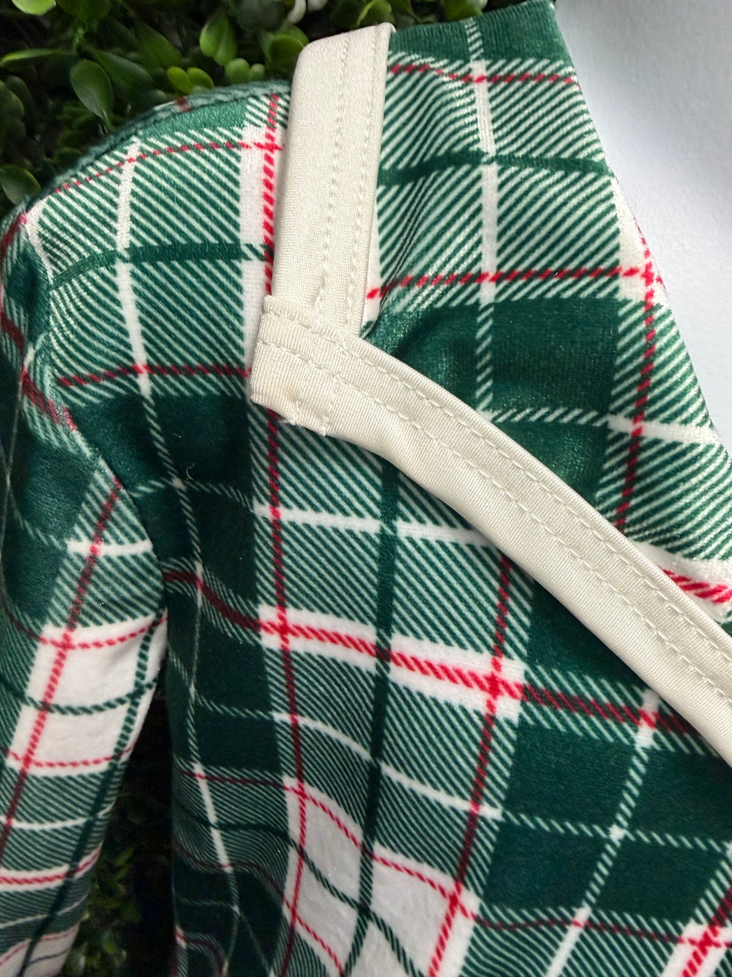 Child Intermediate Green Red Plaid Costume