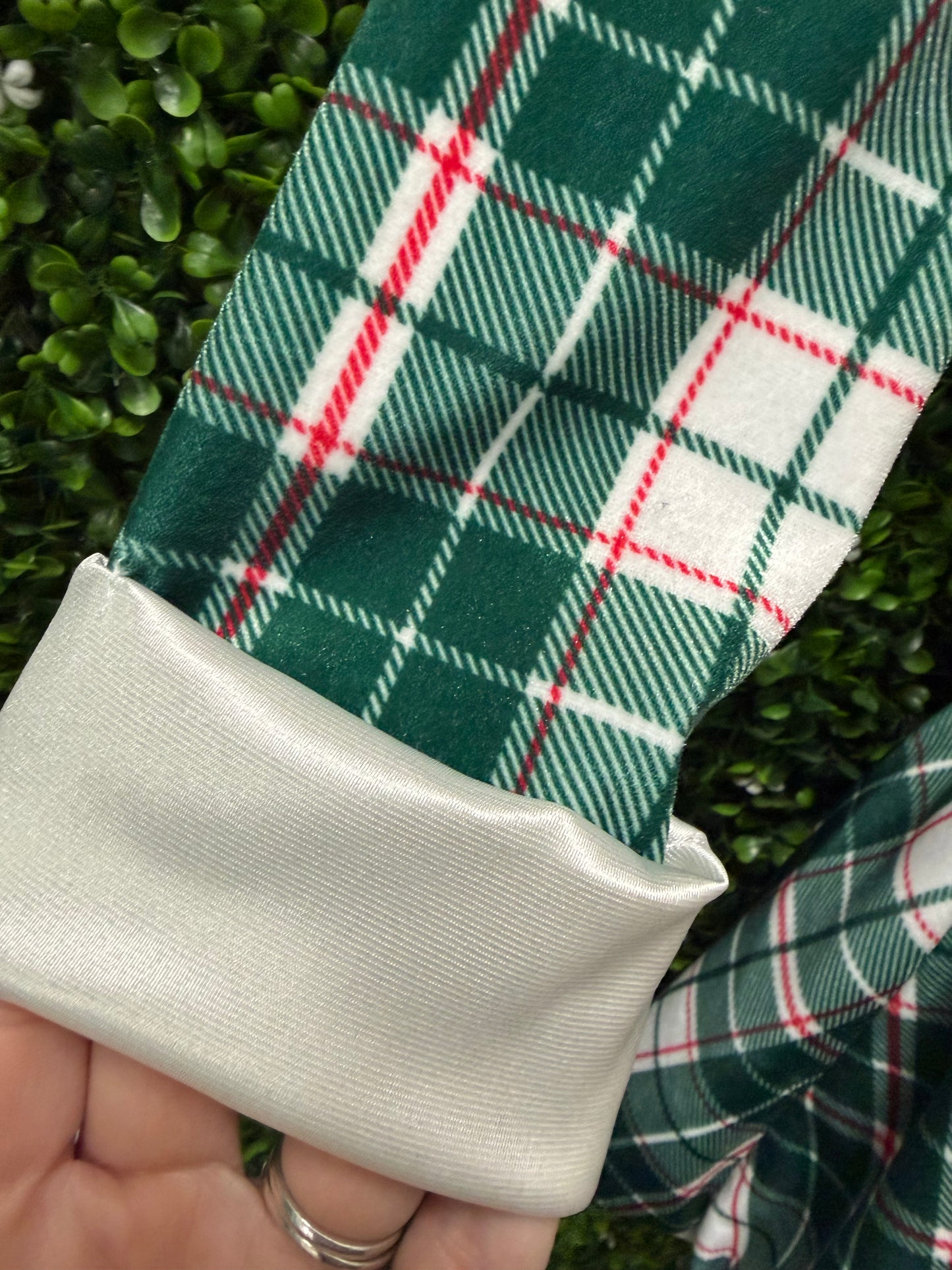 Child Intermediate Green Red Plaid Costume