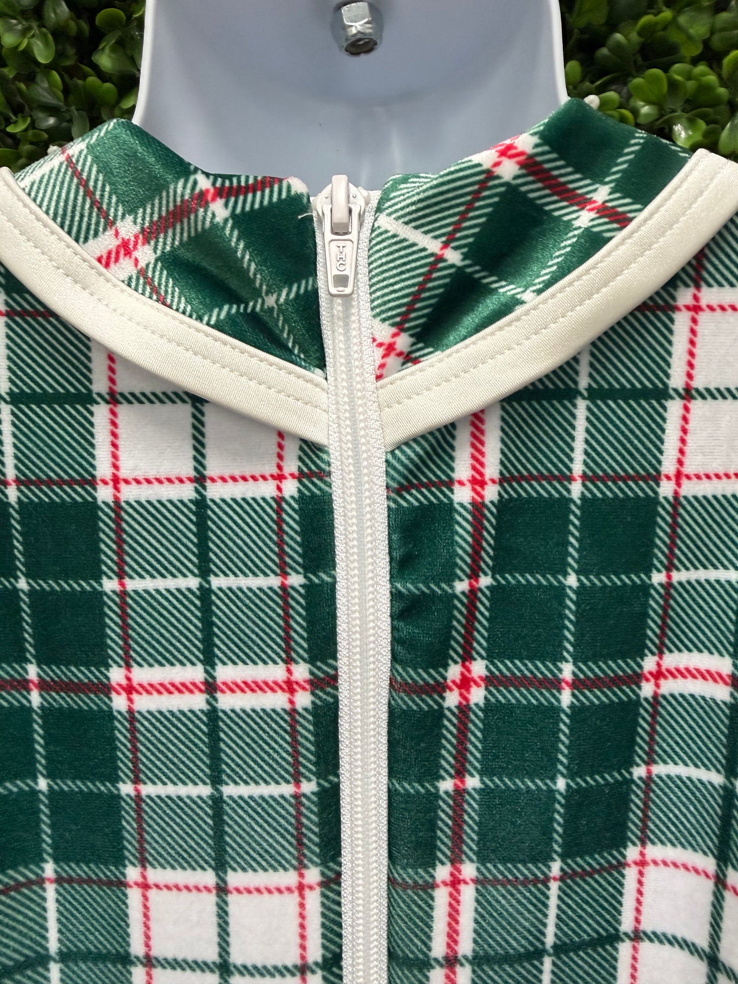Child Intermediate Green Red Plaid Costume