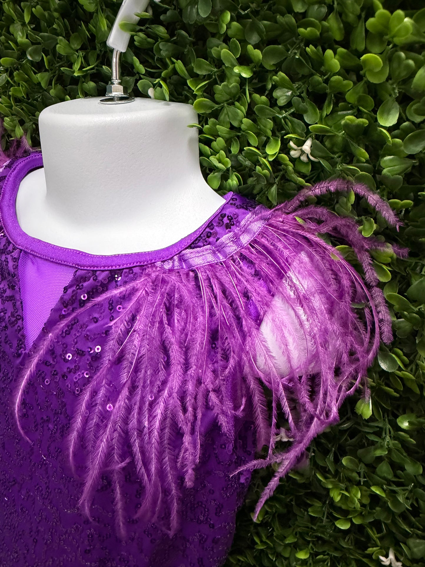 Child Intermediate Purple Fringe Sequin Costume