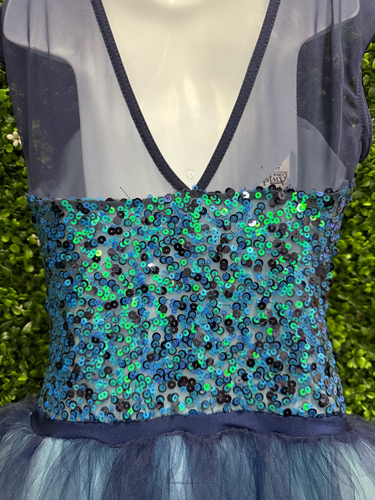 Child Intermediate Blue Navy Ballet Costume