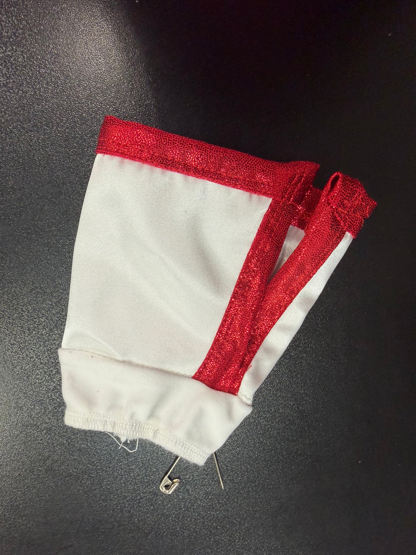 Child Intermediate Red Silver One Sleeve Costume