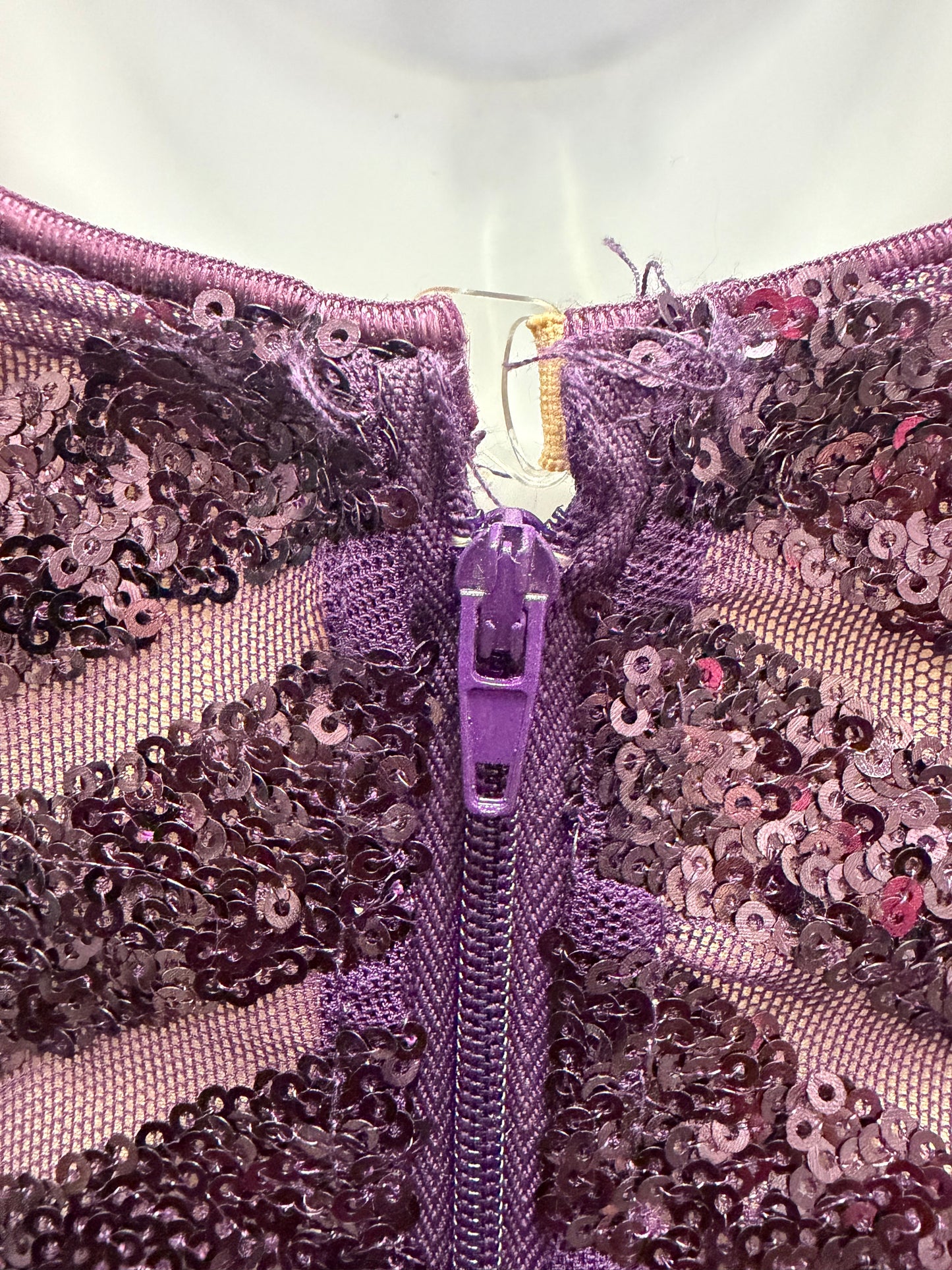 Child Medium Purple Sequin Leotard Costume