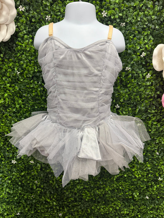 Child Medium Silver Tulle Top Costume