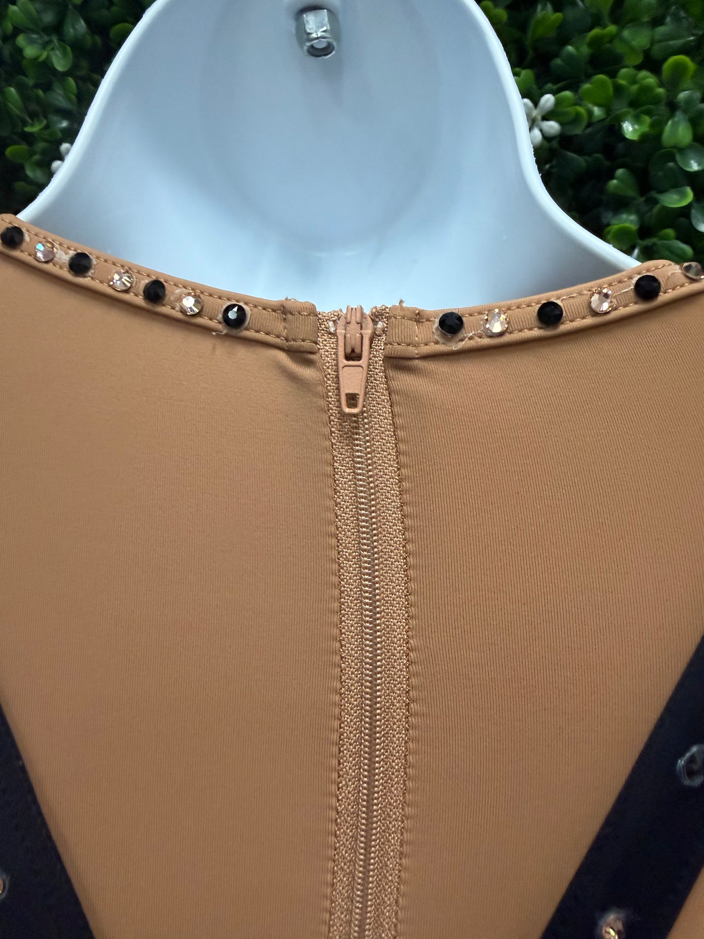 Child Medium Tan/Black 2 piece with Suspenders