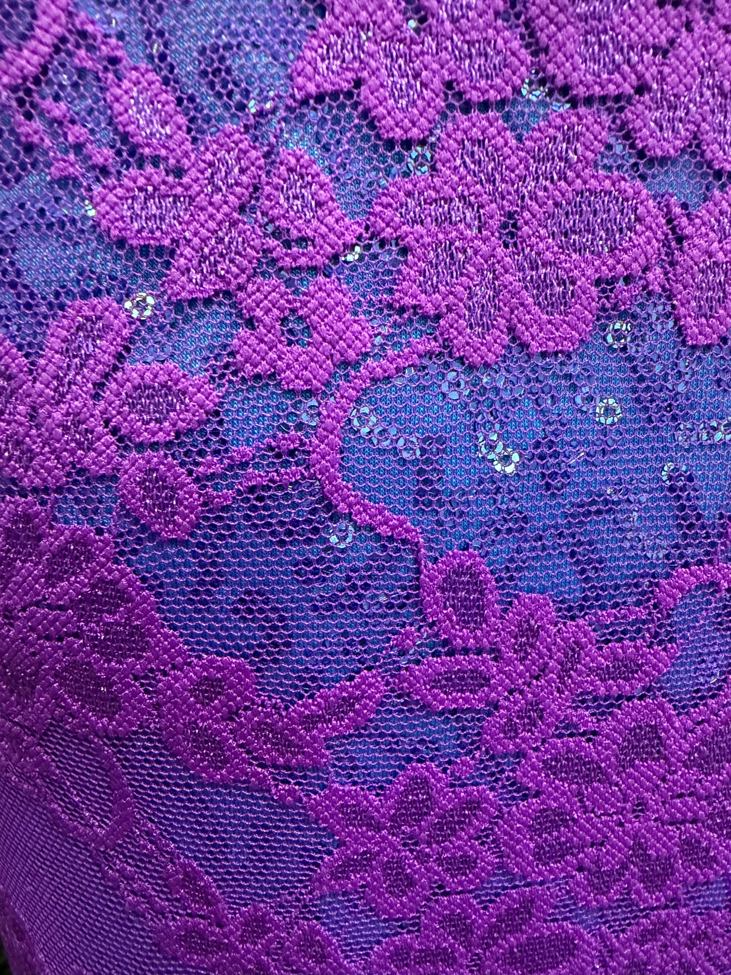 Child X-Small Purple Lace Leo with Skirt Costume