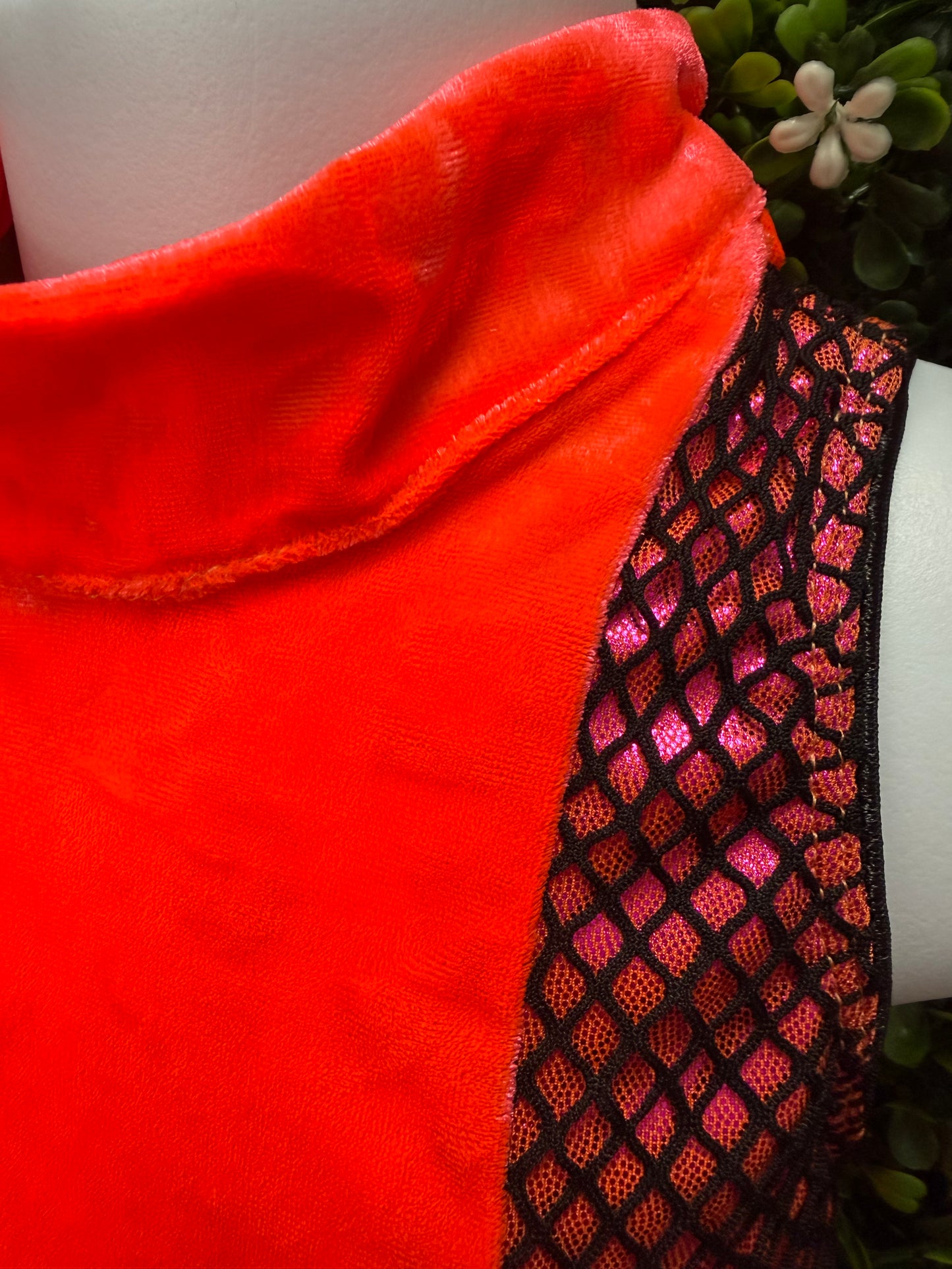 Child Medium Orange Pink Costume