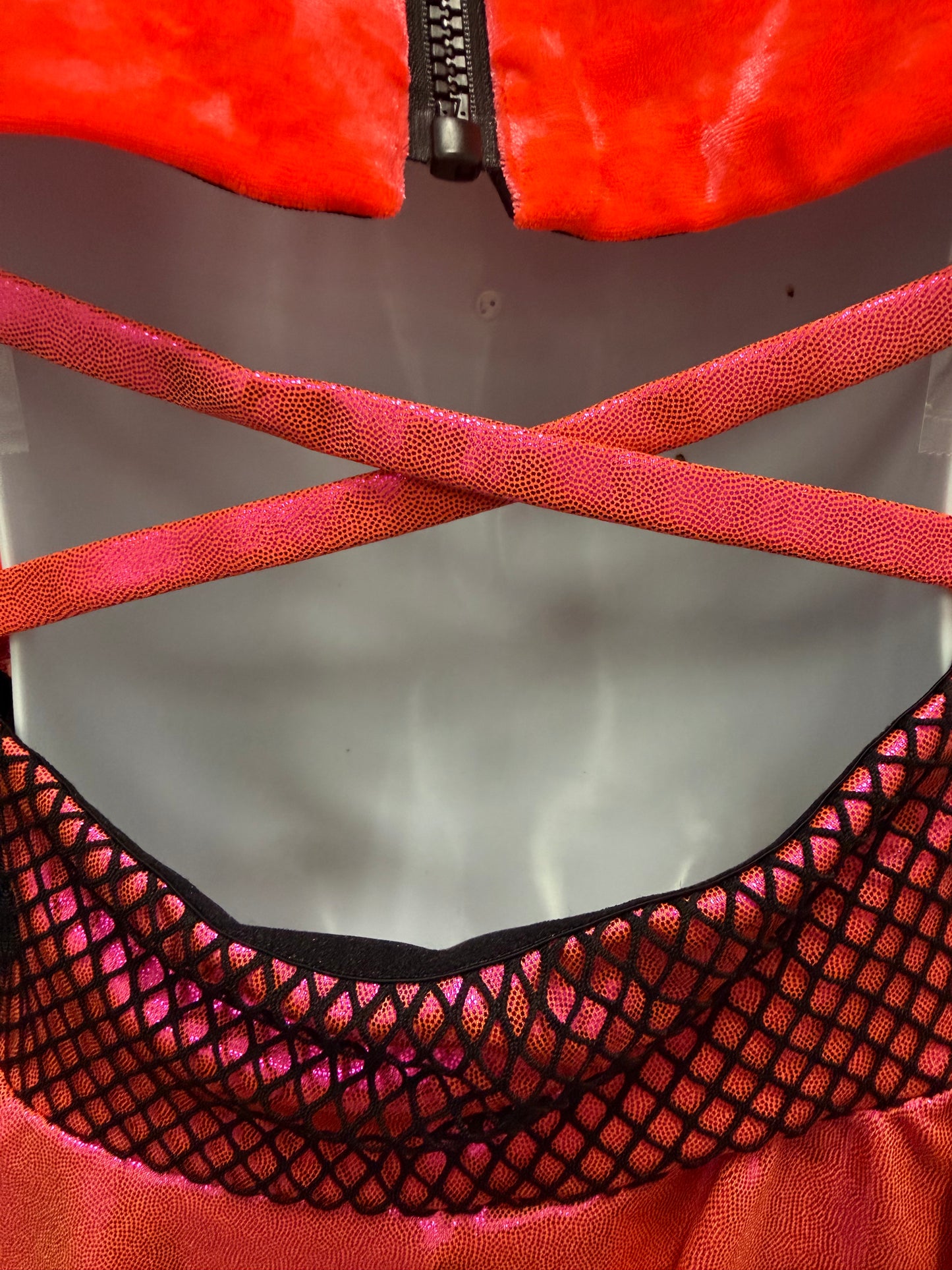 Child Medium Orange Pink Costume