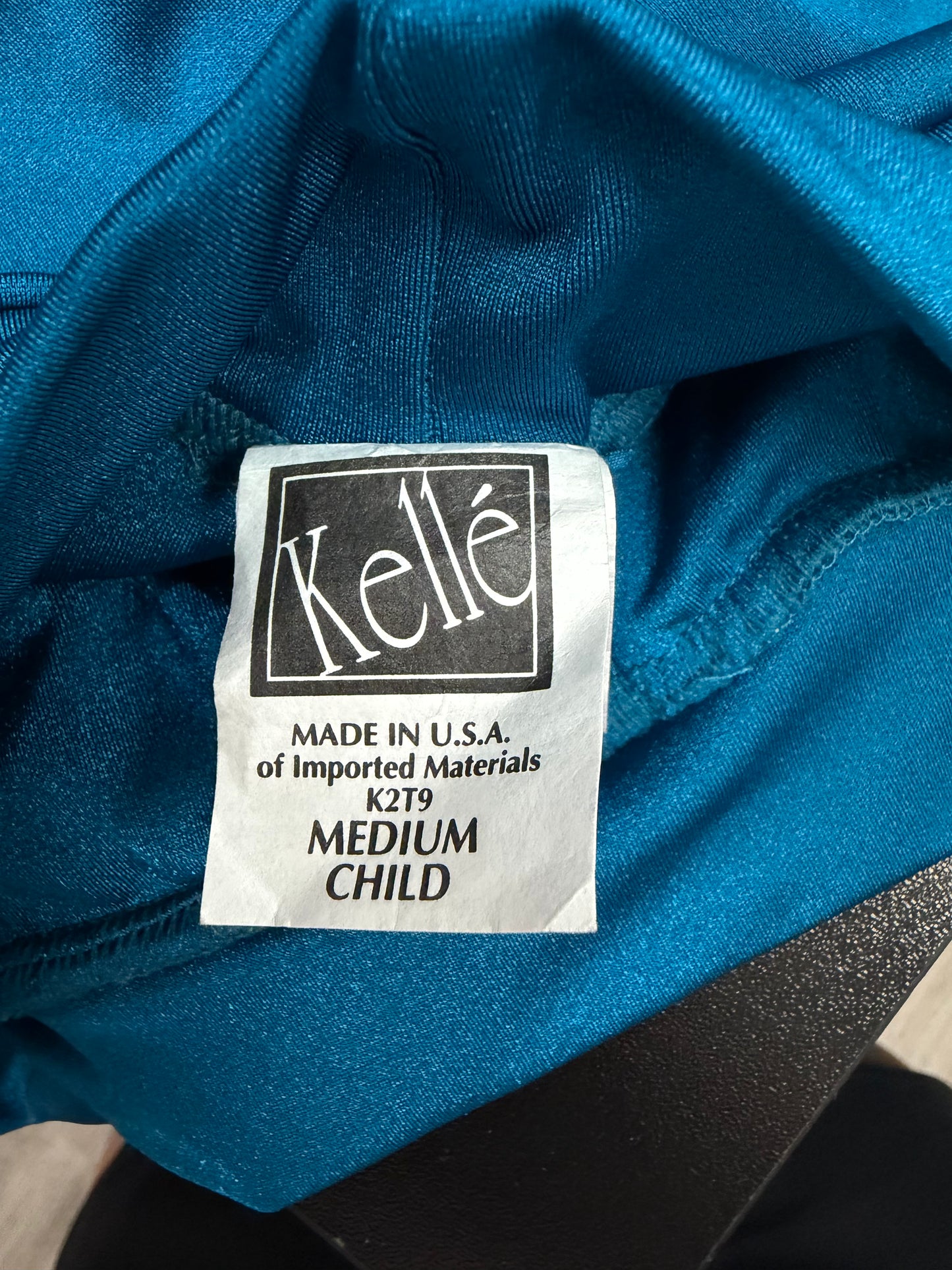 Child Medium Teal Two Piece Costume