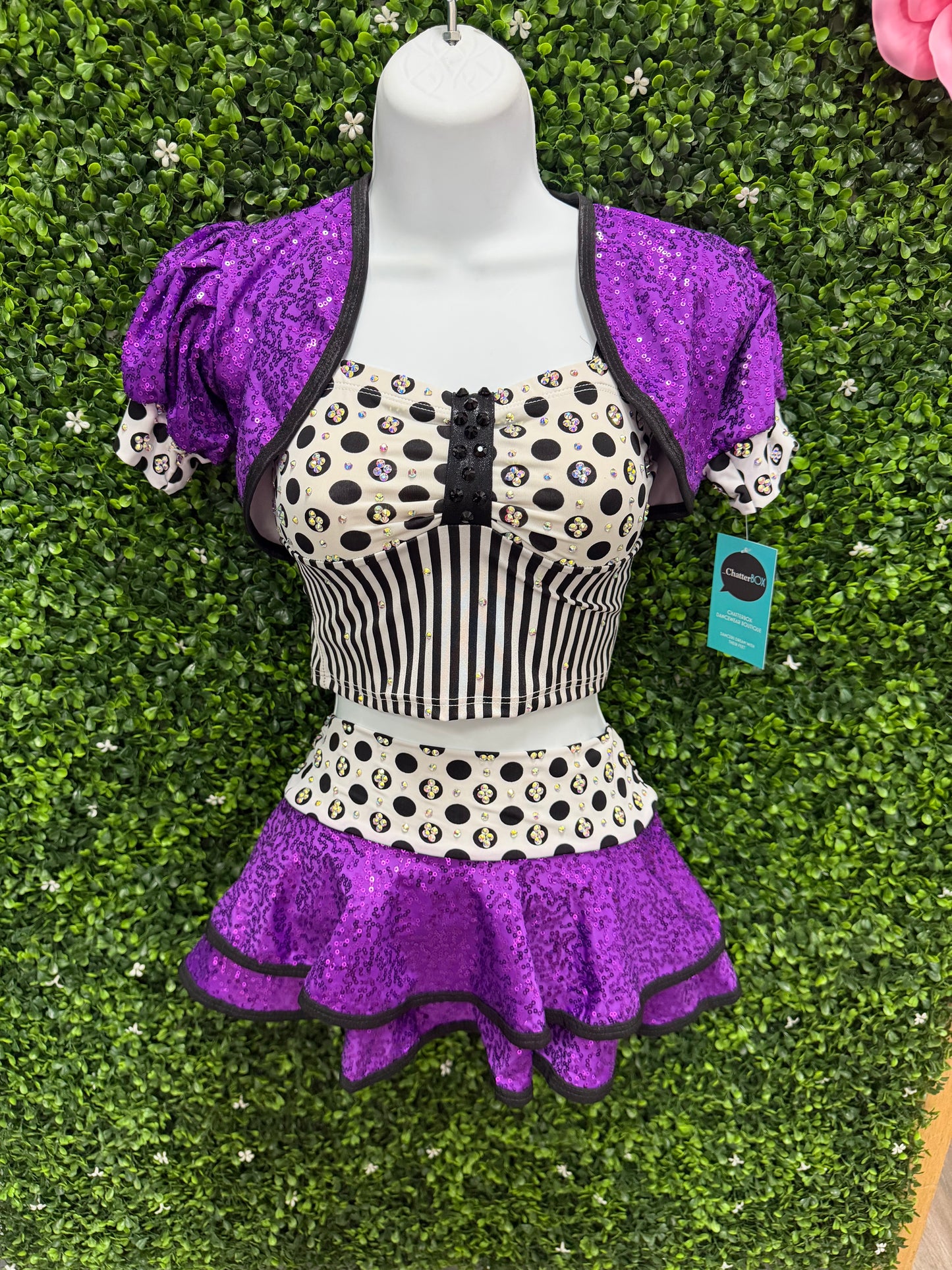 Child Medium Purple Sequin Costume