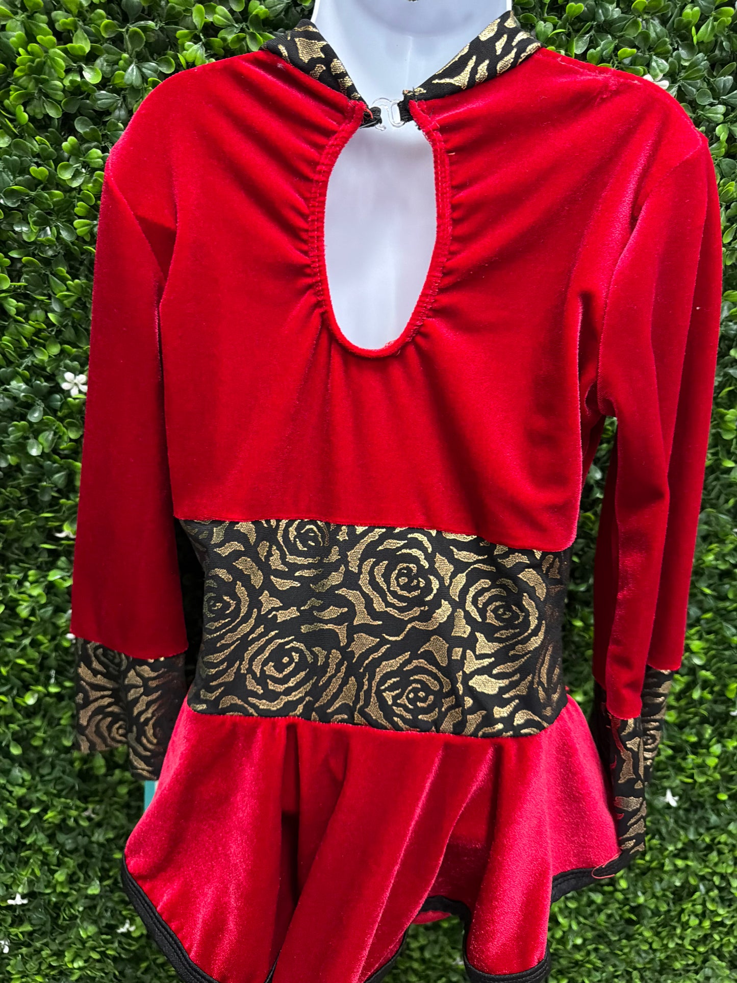Child Medium Red Velvet Costume