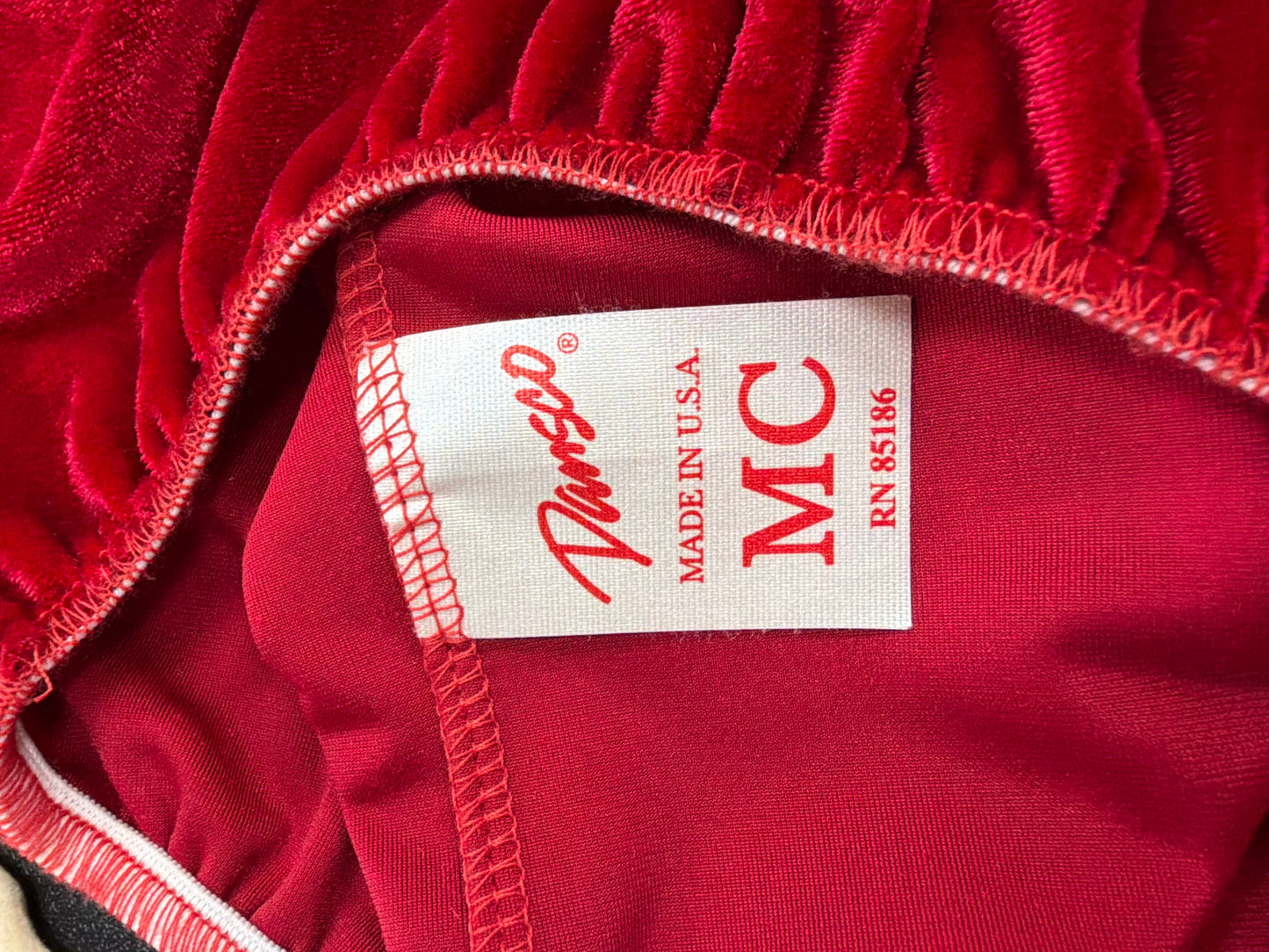 Child Medium Red Velvet Costume