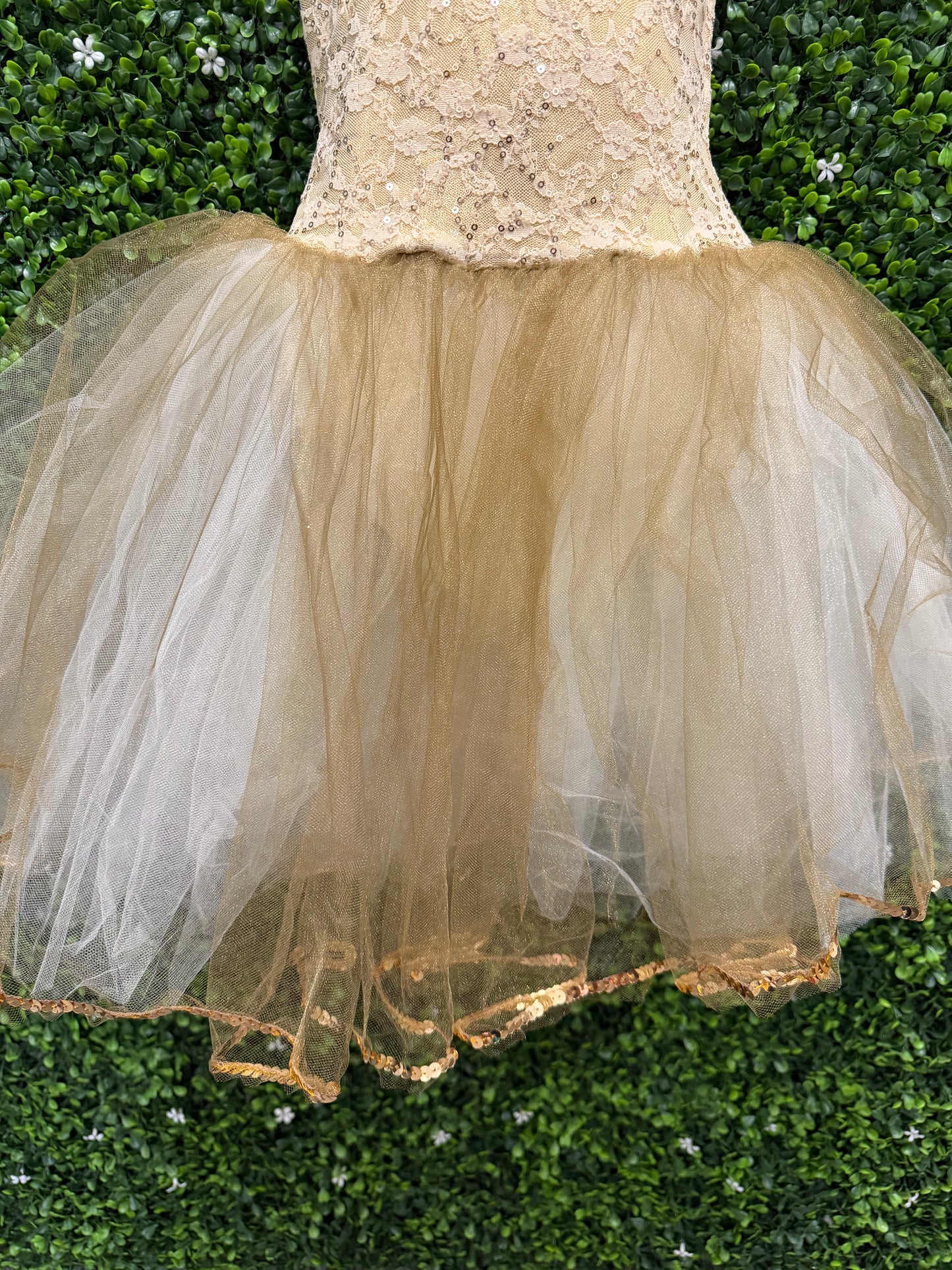 Child Medium Gold Ballet Dress