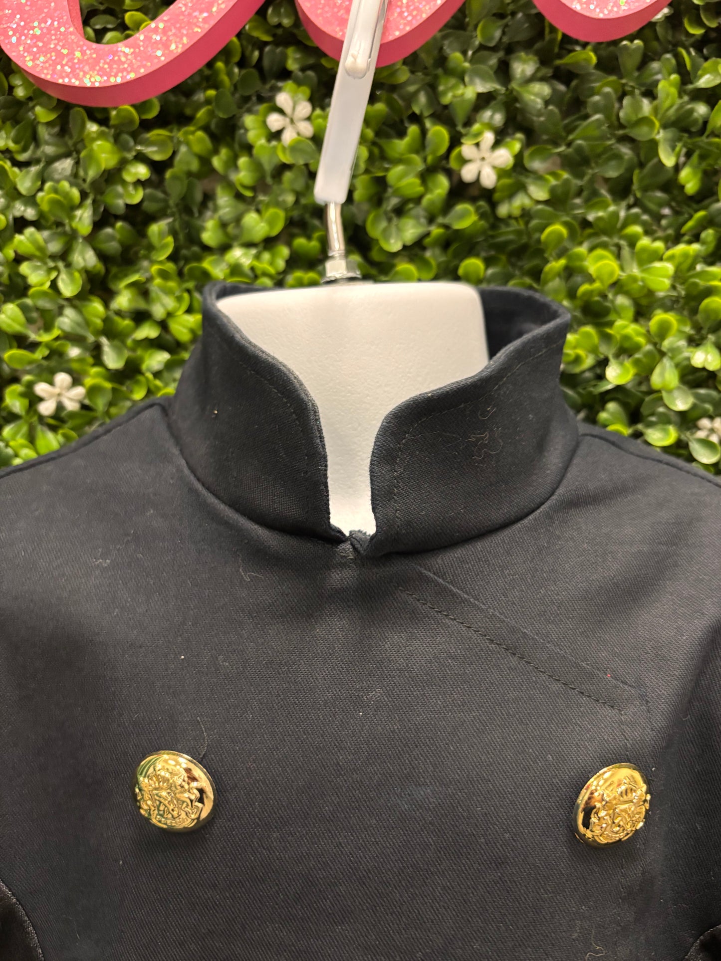 Child Medium Black Coat Costume