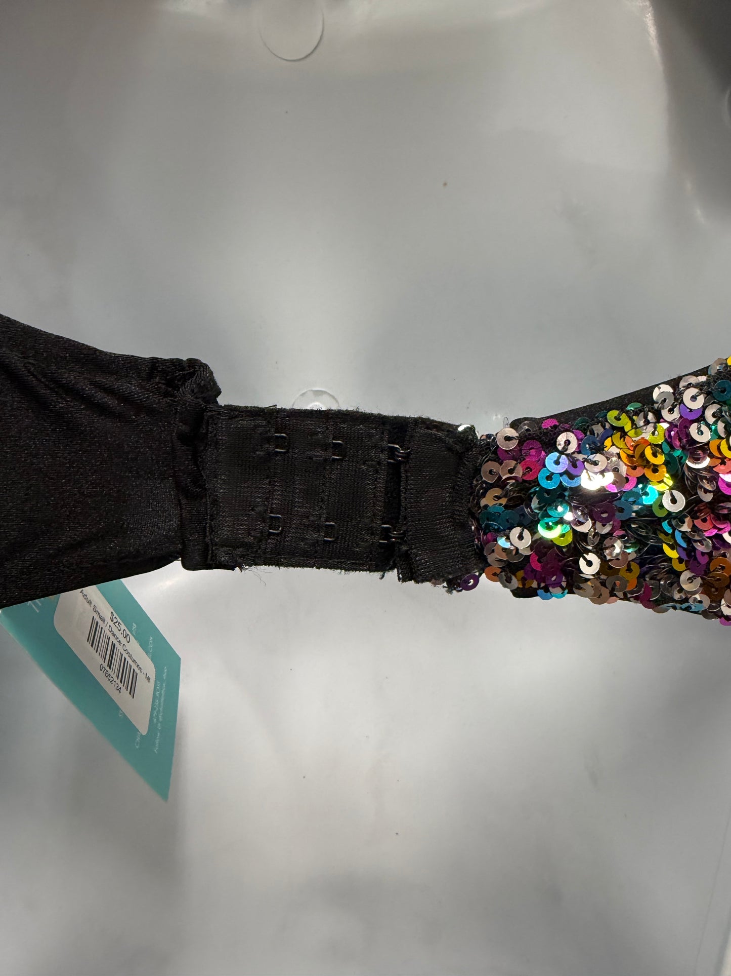 Adult Small Black Sequin Unitard Costume