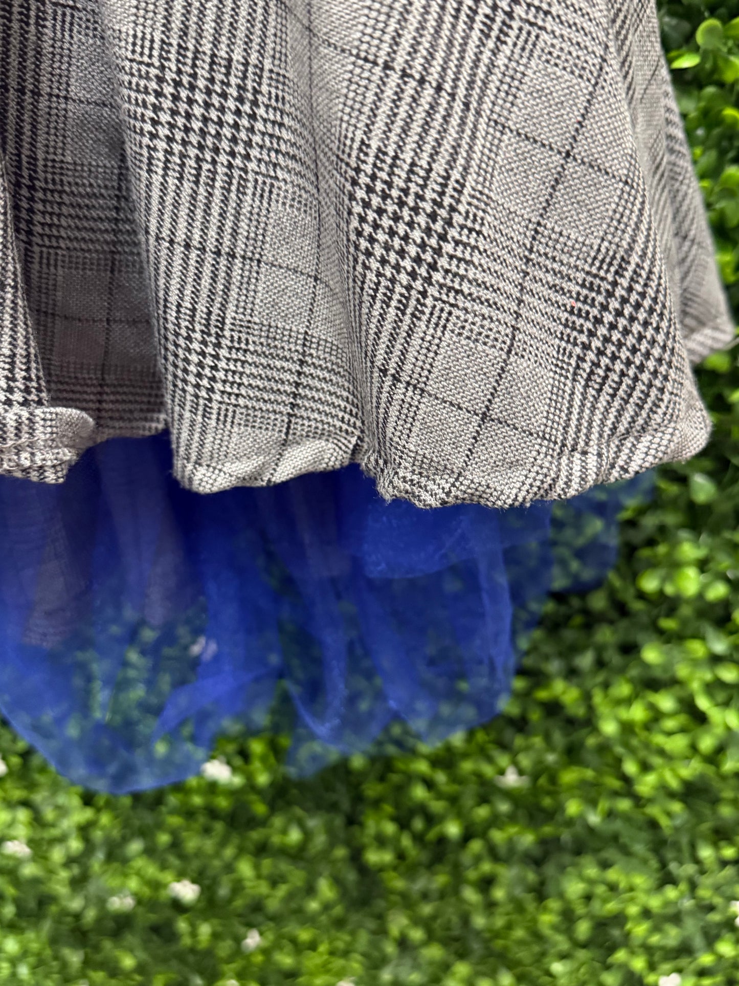 Child Intermediate Plaid Overall Skirt Costume