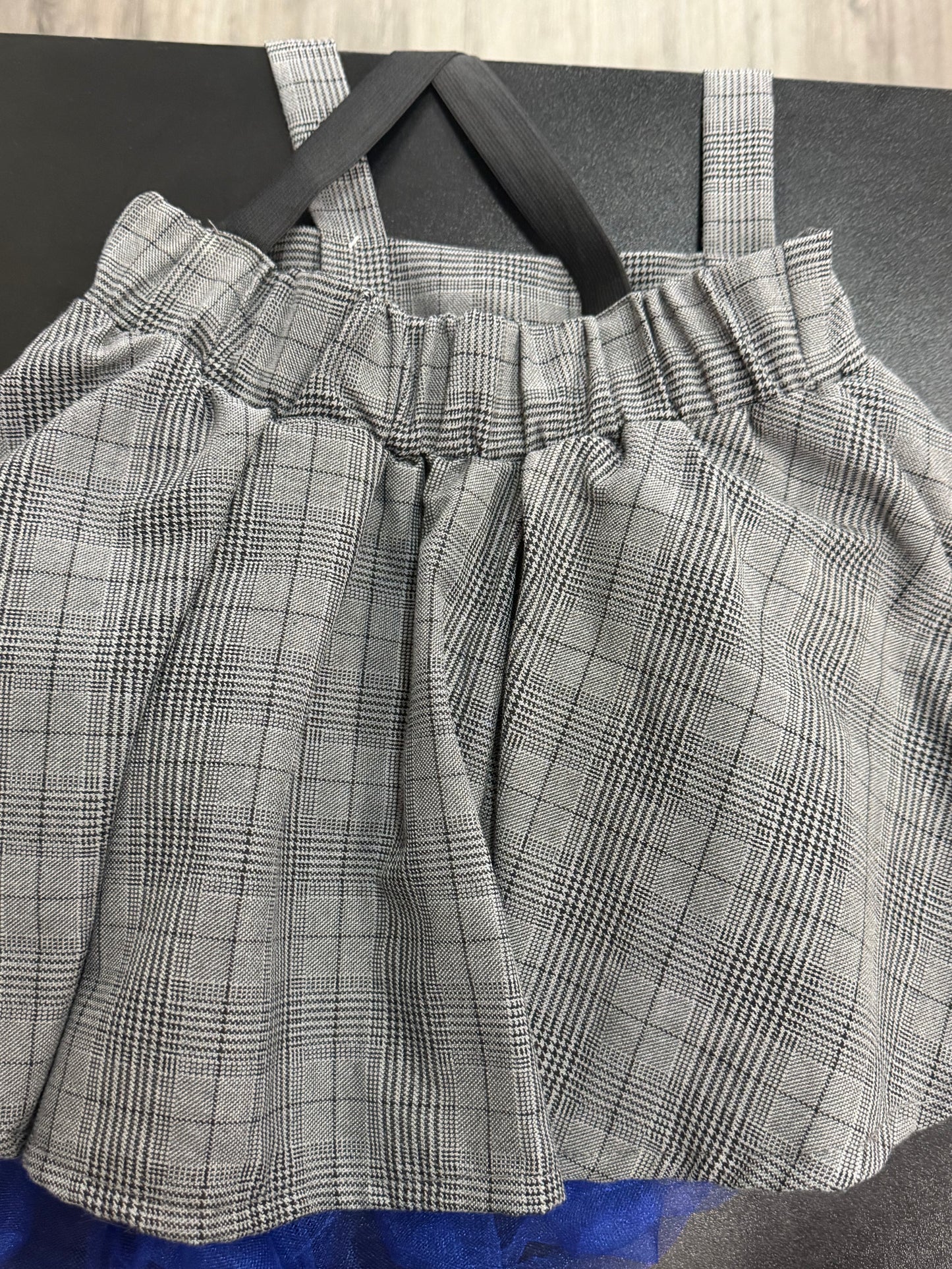 Child Intermediate Plaid Overall Skirt Costume