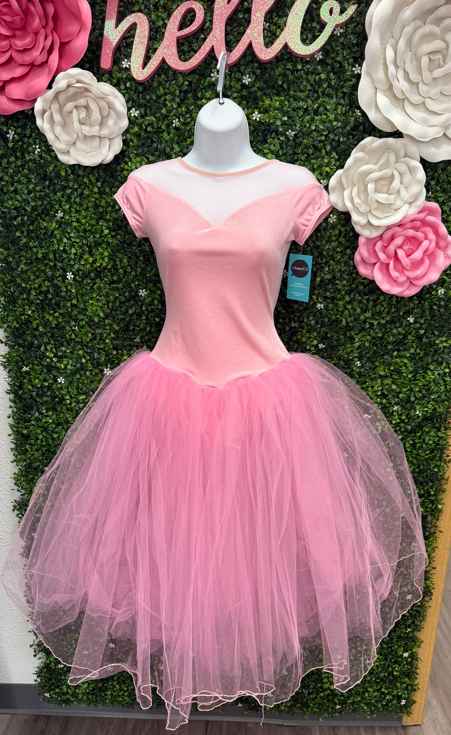 Adult Small Pink Ballet Velvet Costume