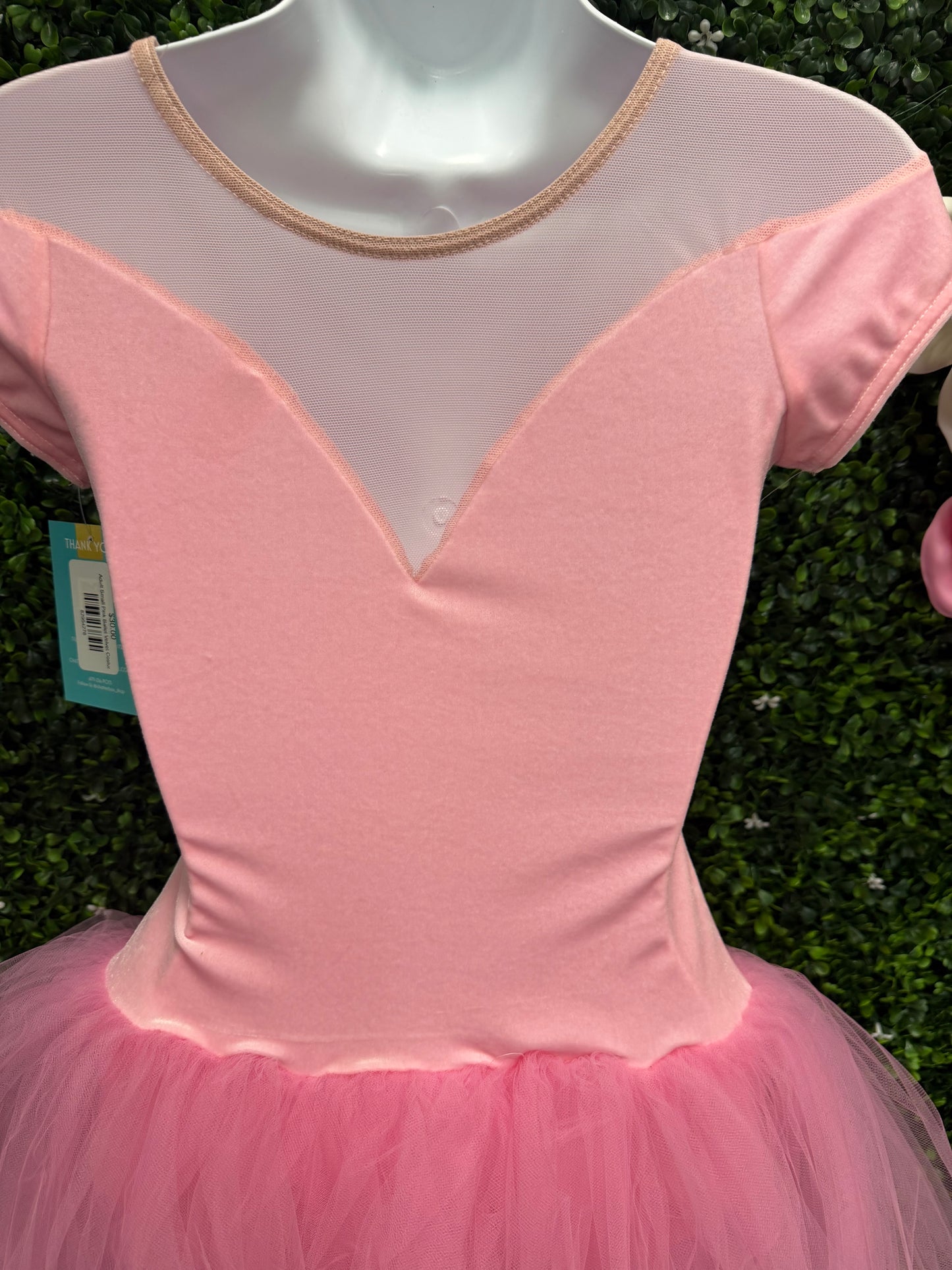 Adult Small Pink Ballet Velvet Costume