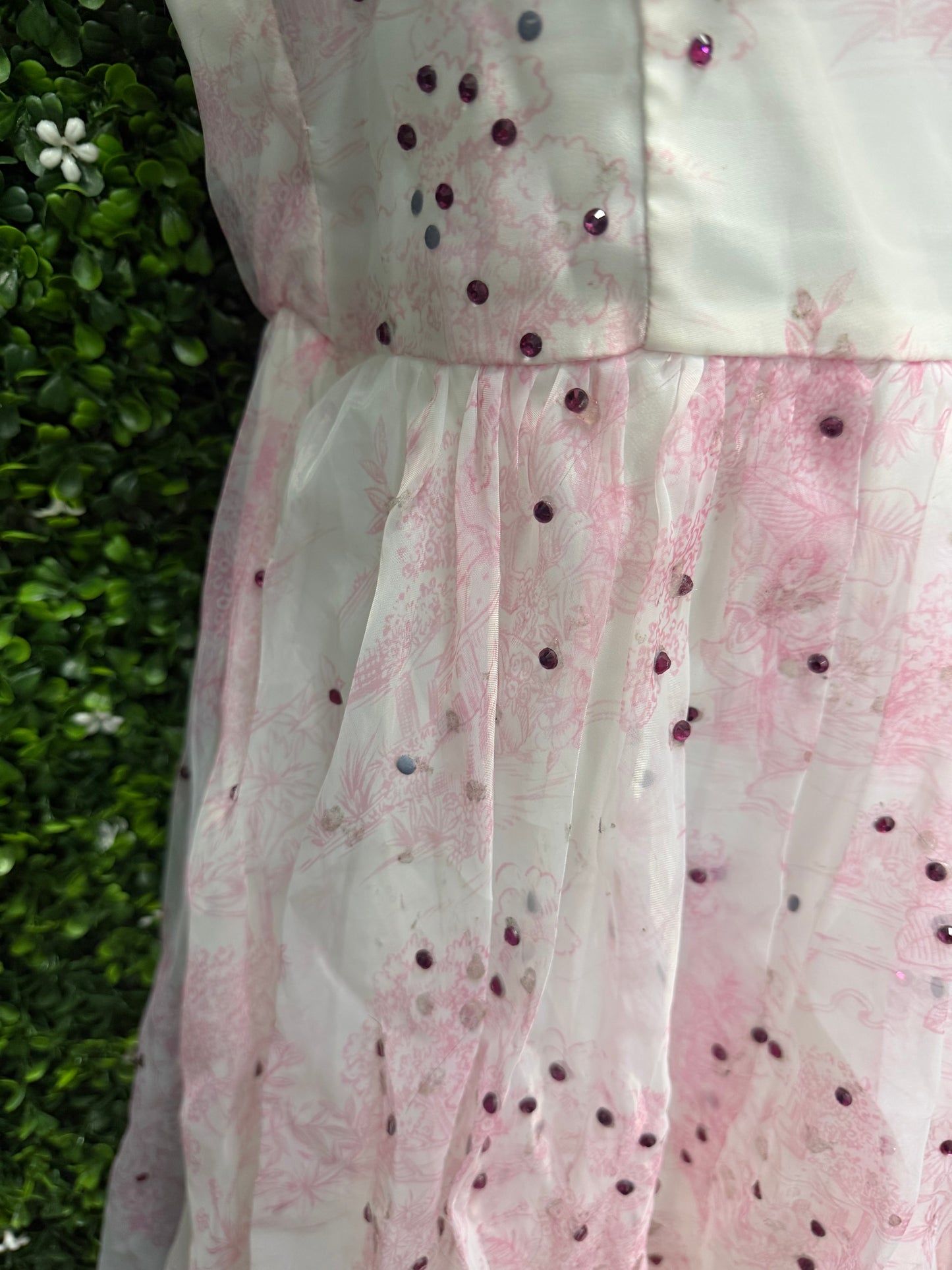 Adult X-Small Pink Floral Dress
