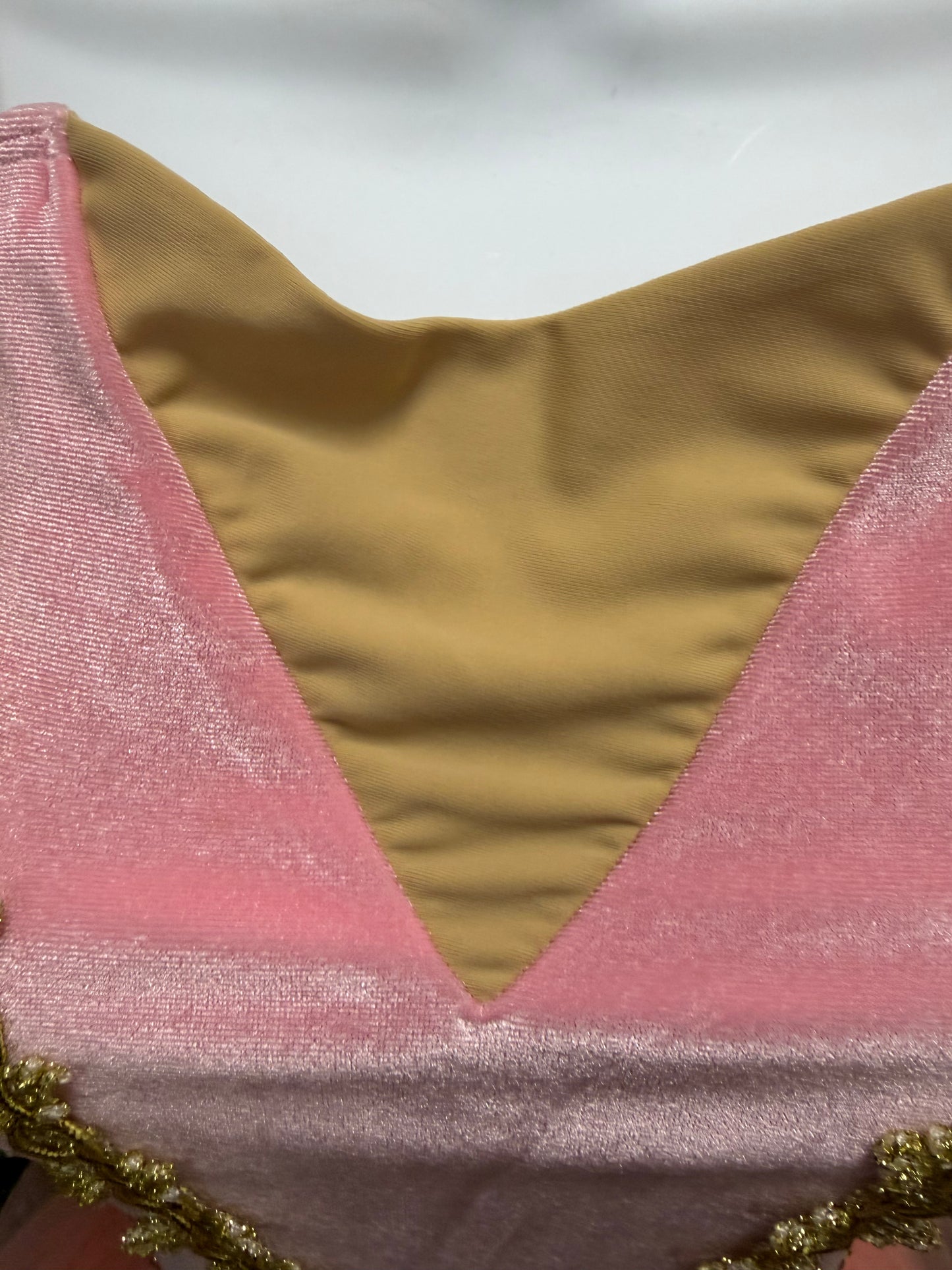 Adult Small Pink and Gold Ballet Costume