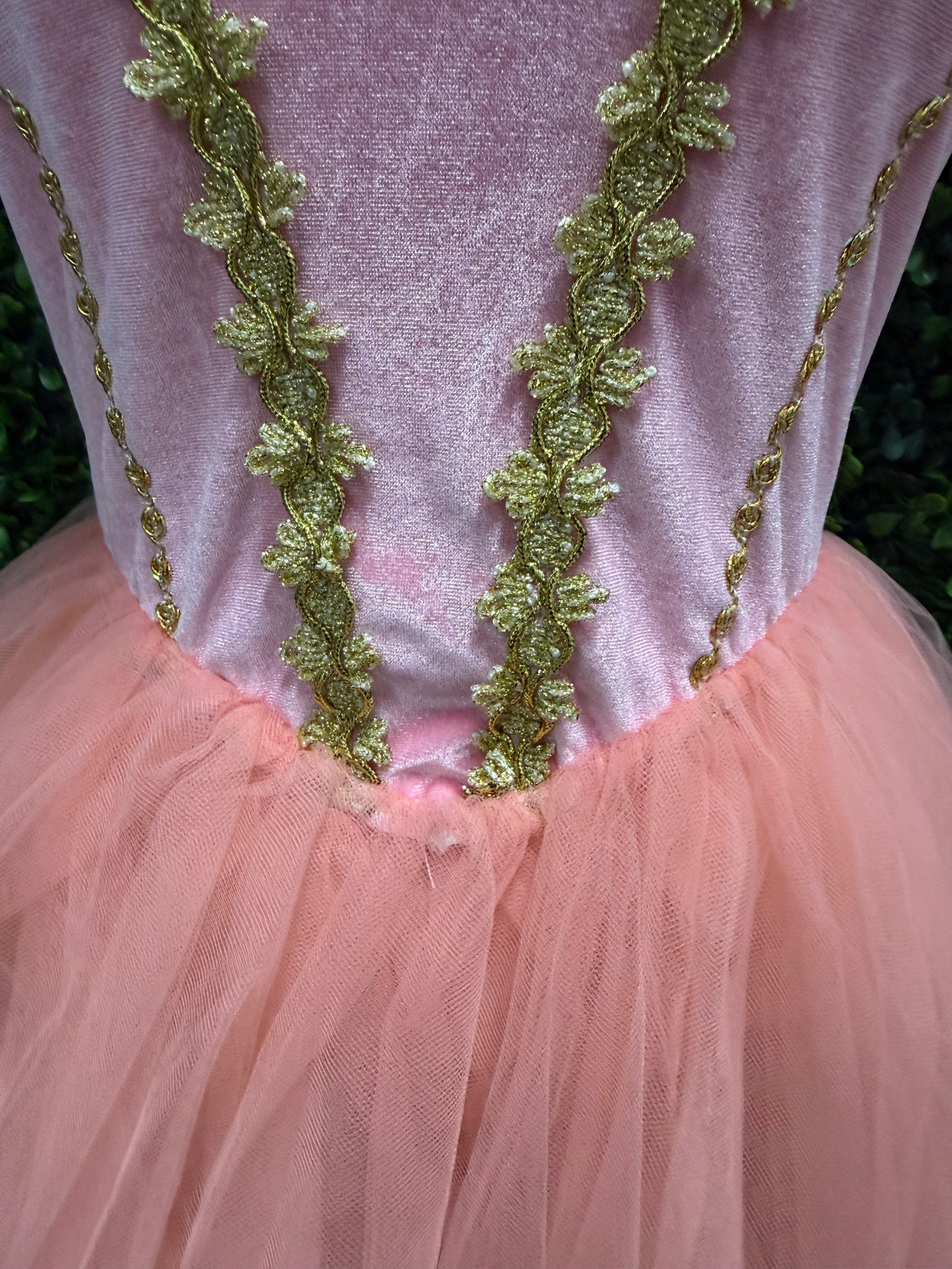 Adult Small Pink and Gold Ballet Costume
