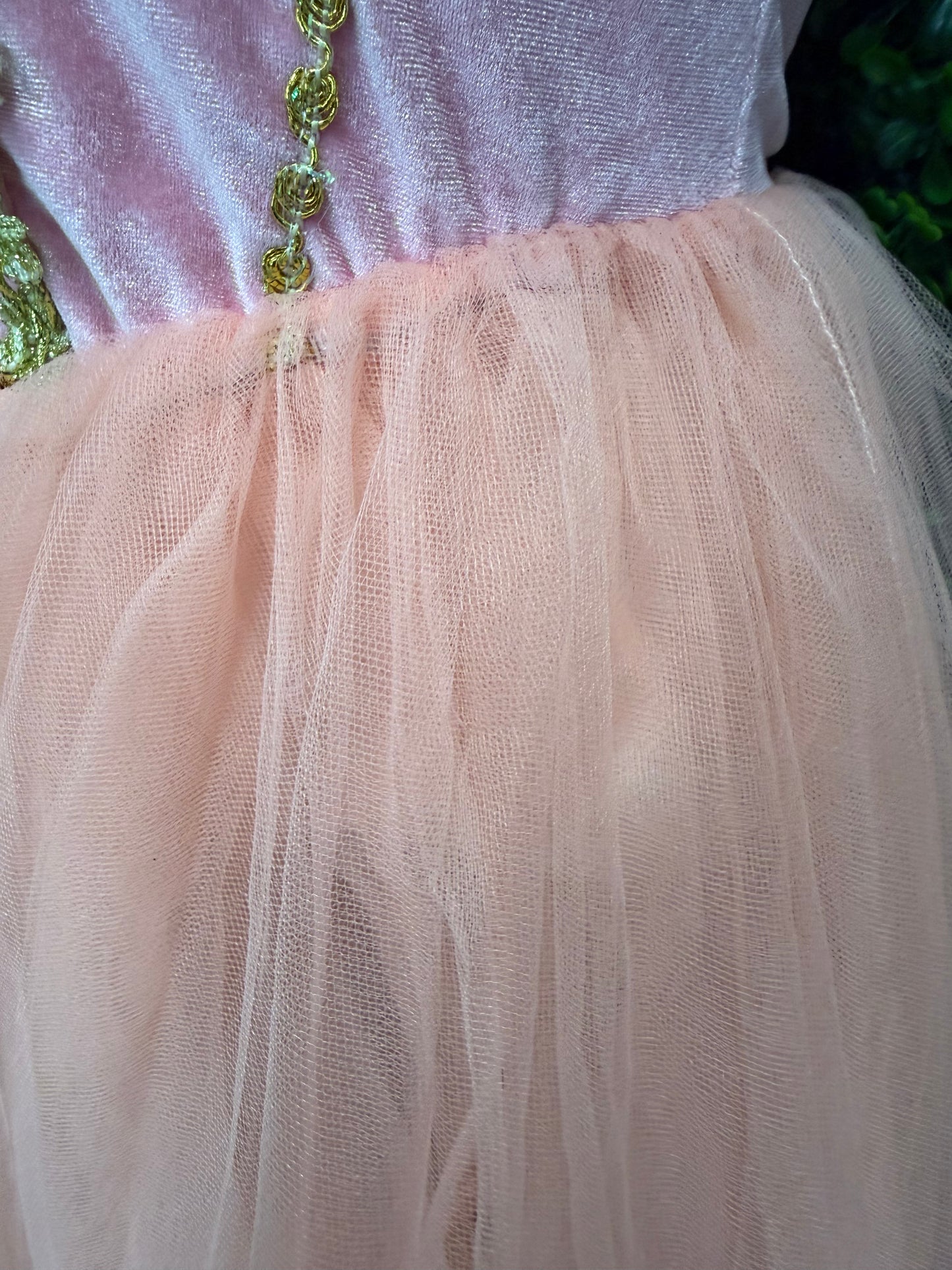 Adult Small Pink and Gold Ballet Costume