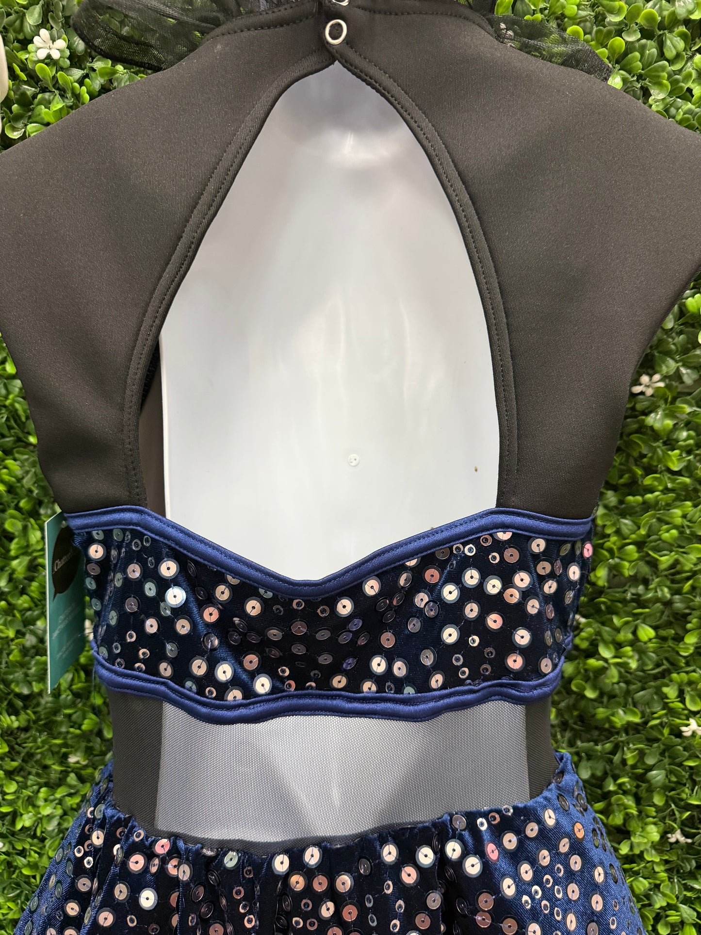 Child Medium Blue Black Sequin Costume