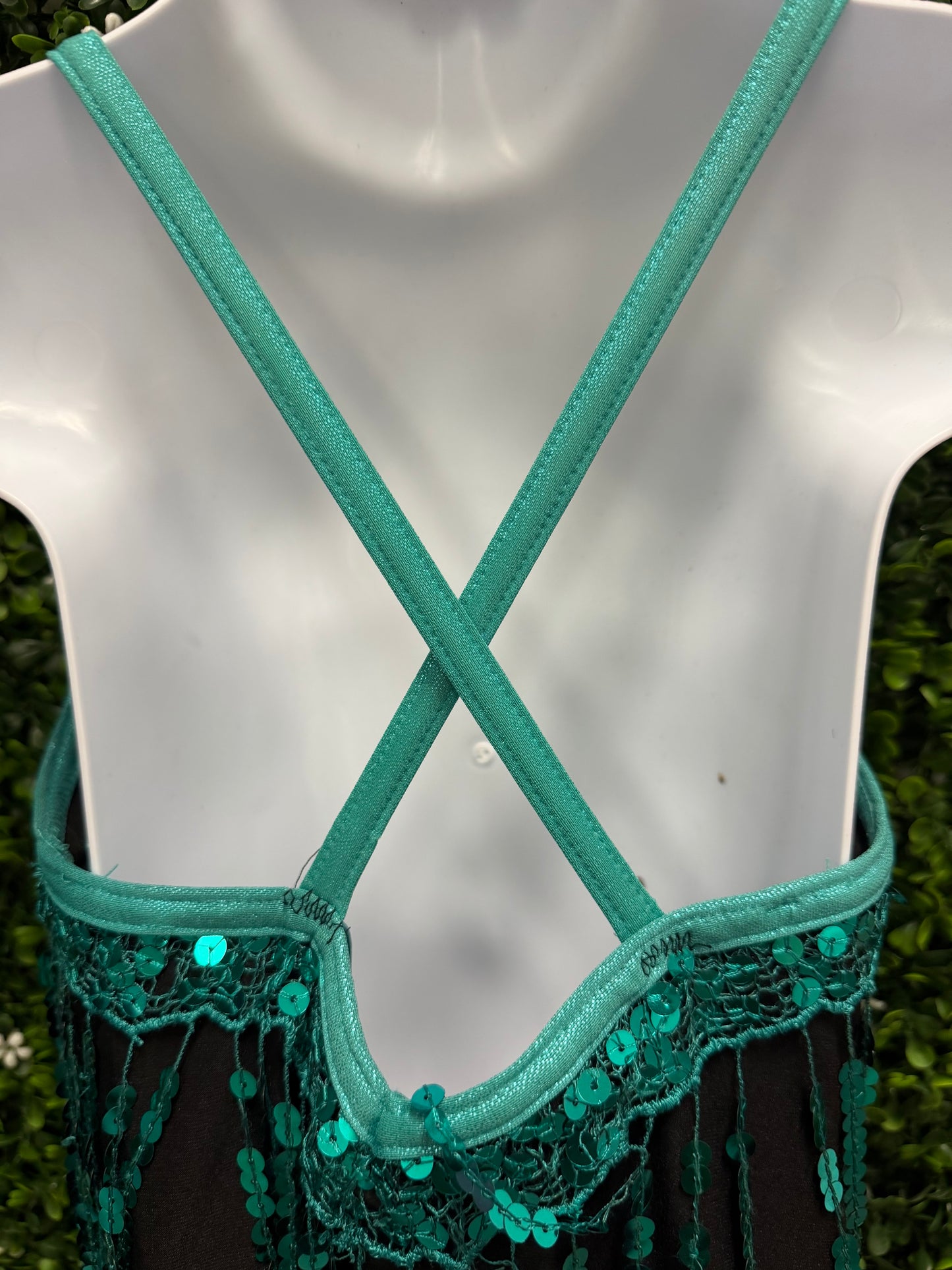 Child Intermediate Emerald Fringe Costume