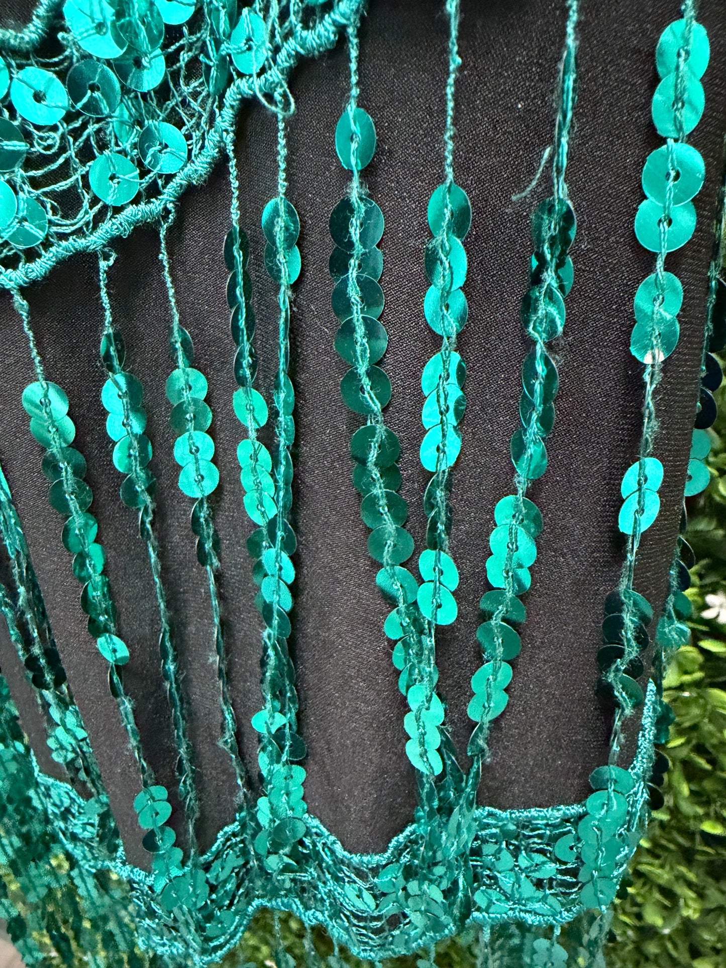 Child Intermediate Emerald Fringe Costume
