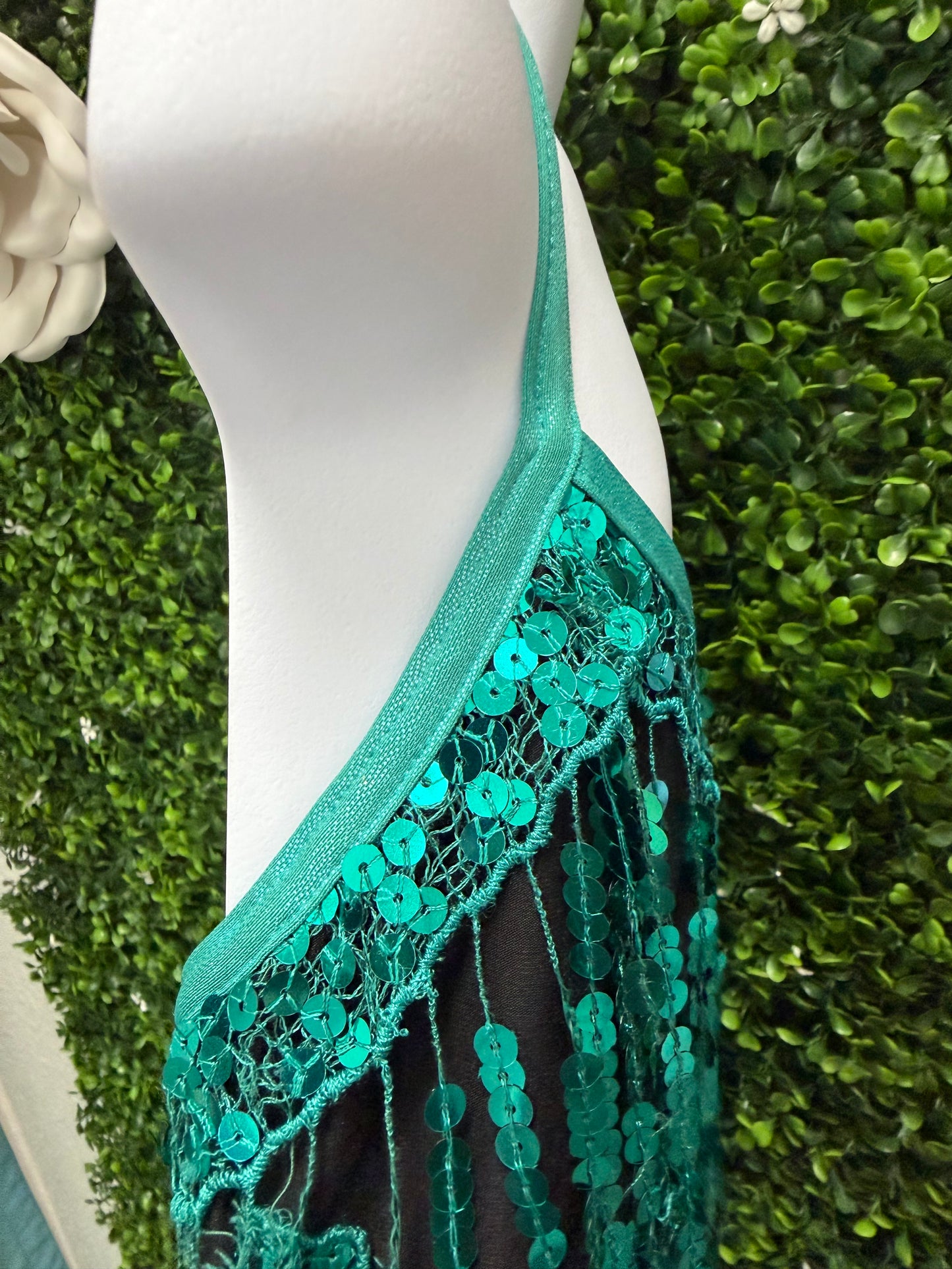 Child Intermediate Emerald Fringe Costume