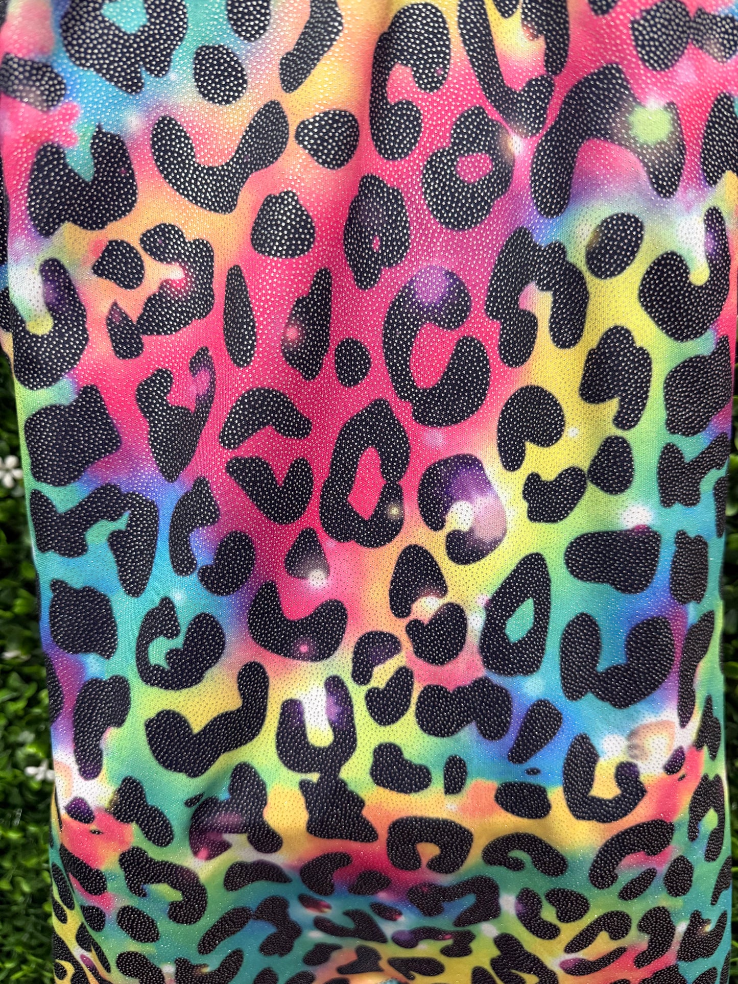Child Medium Leopard Multicolor Biketard Costume