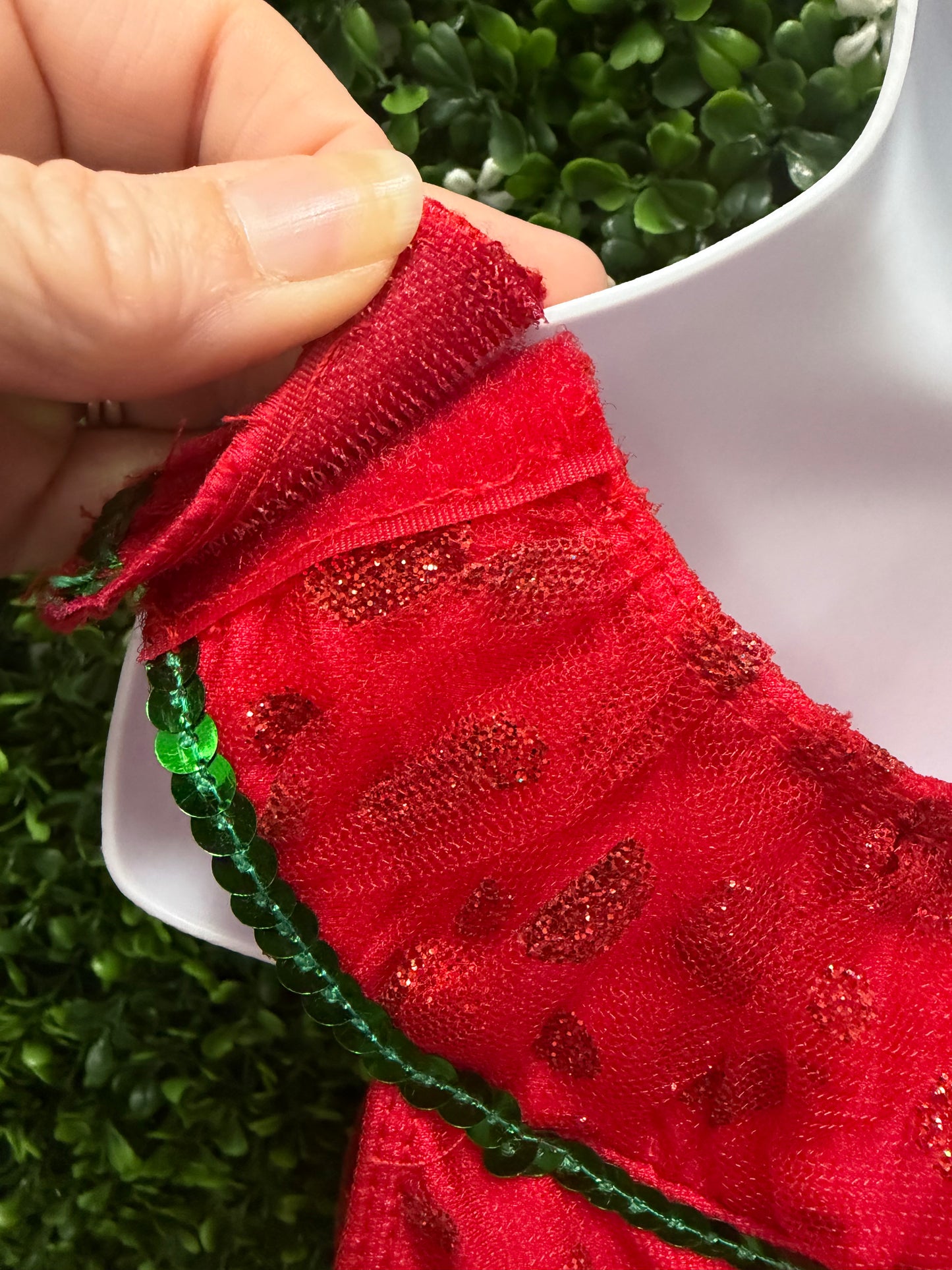 Child Large Red And Green Ballet Costume