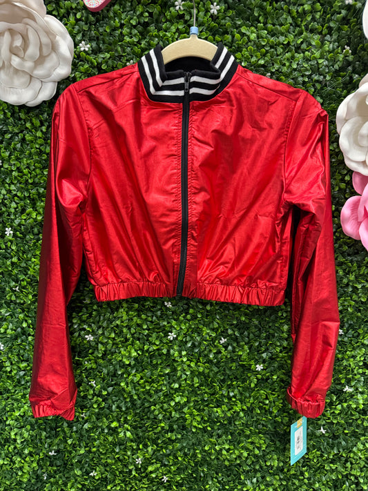 Child Large Red Crop Jacket