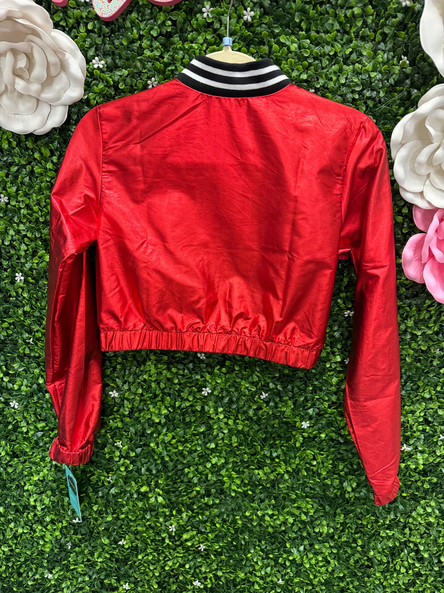 Child Large Red Crop Jacket