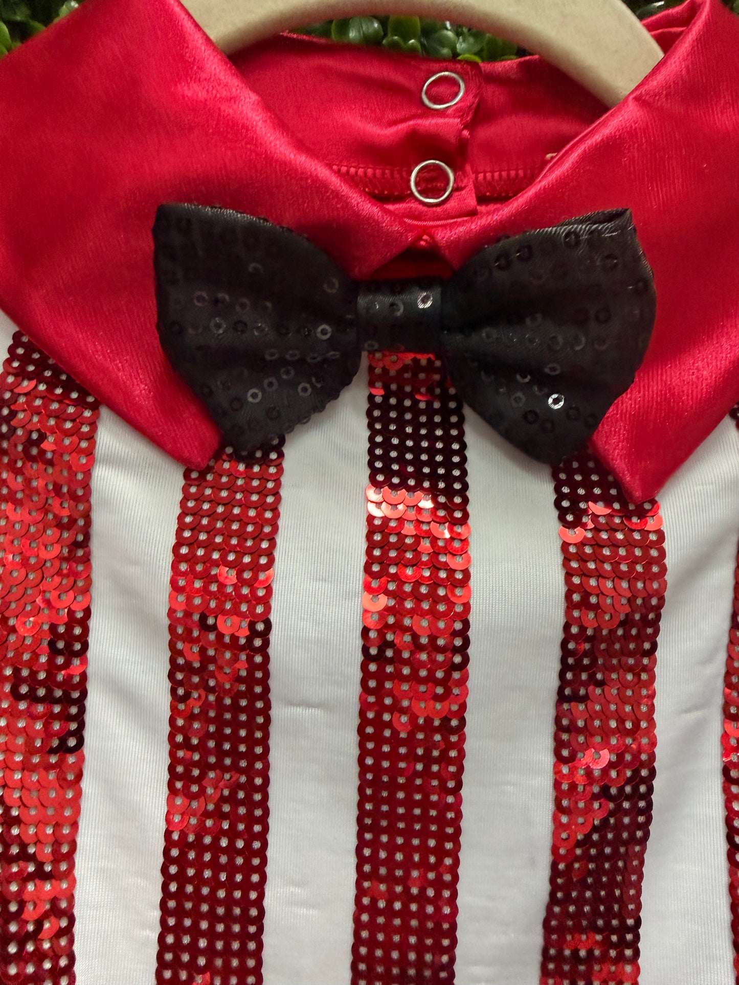 Child Large Red White Stripped Costume