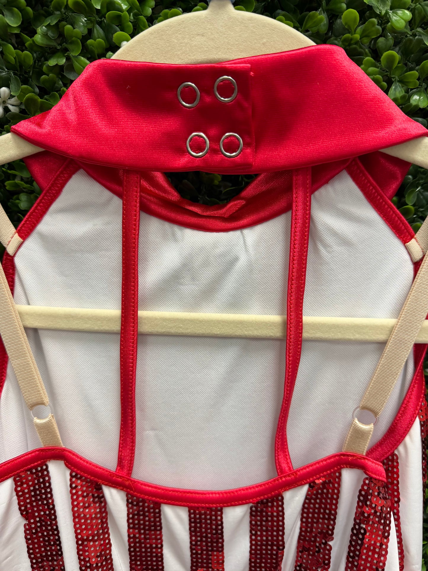 Child Large Red White Stripped Costume