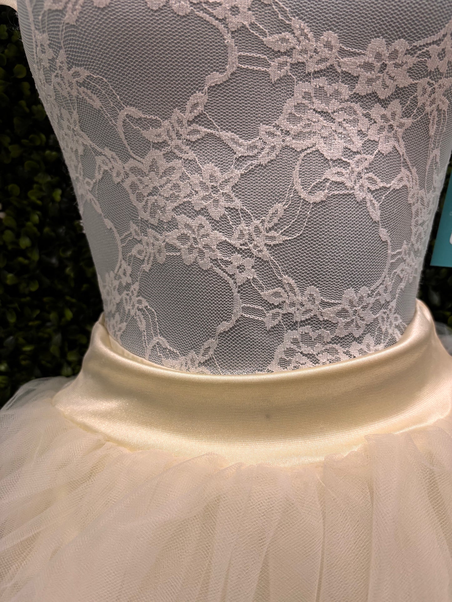 Child Intermediate Cream Silver Ballet Costume