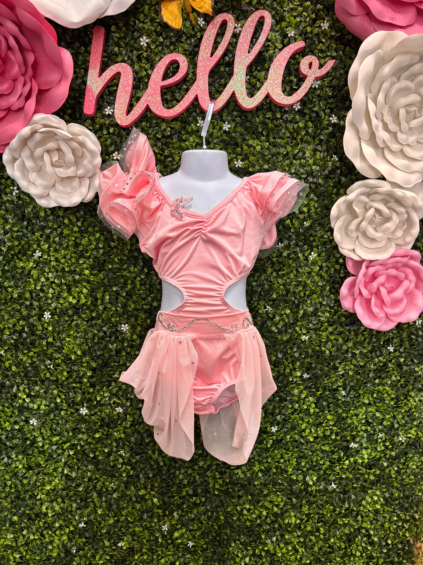 Child Medium Pink Butterfly Costume