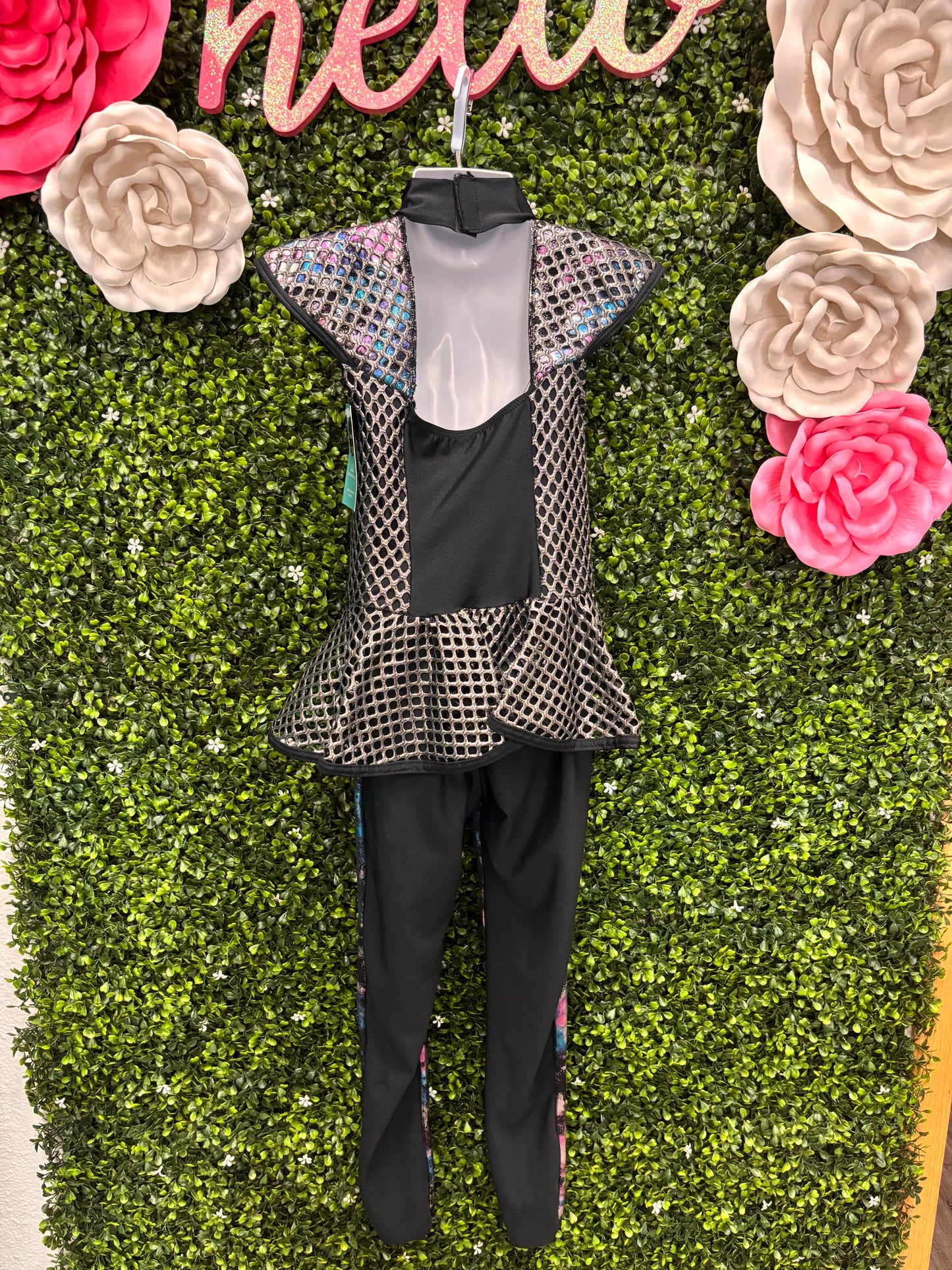 Child Intermediate Galaxy Black Unitard Costume