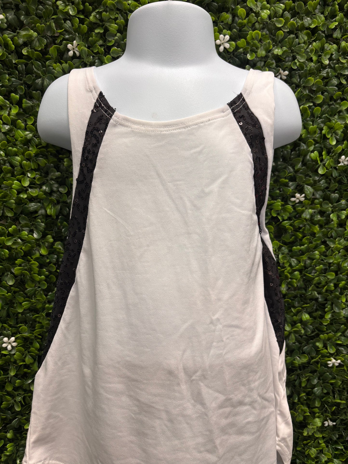 Child Small Black and White Tank with pants - Costume