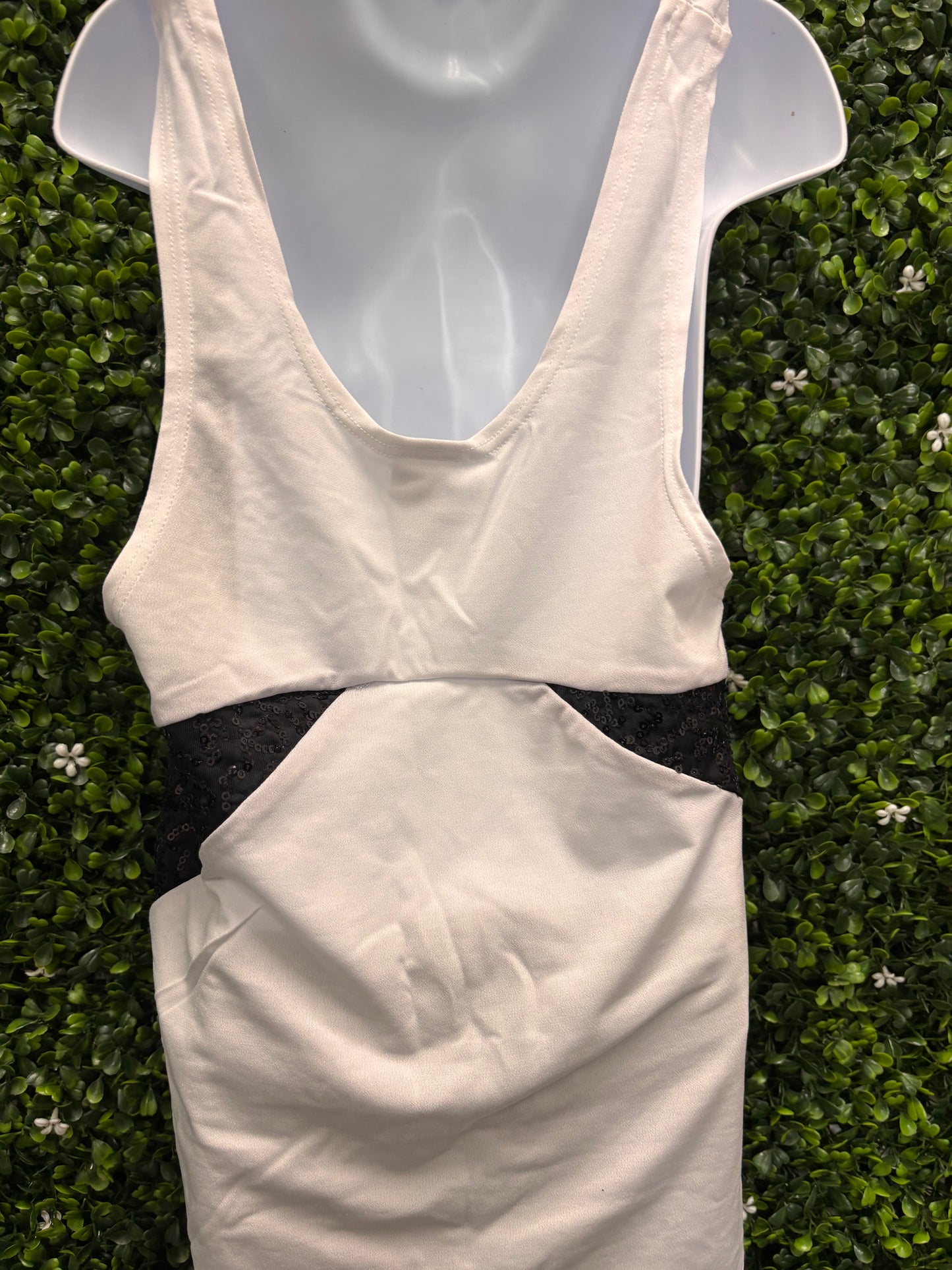 Child Small Black and White Tank with pants - Costume