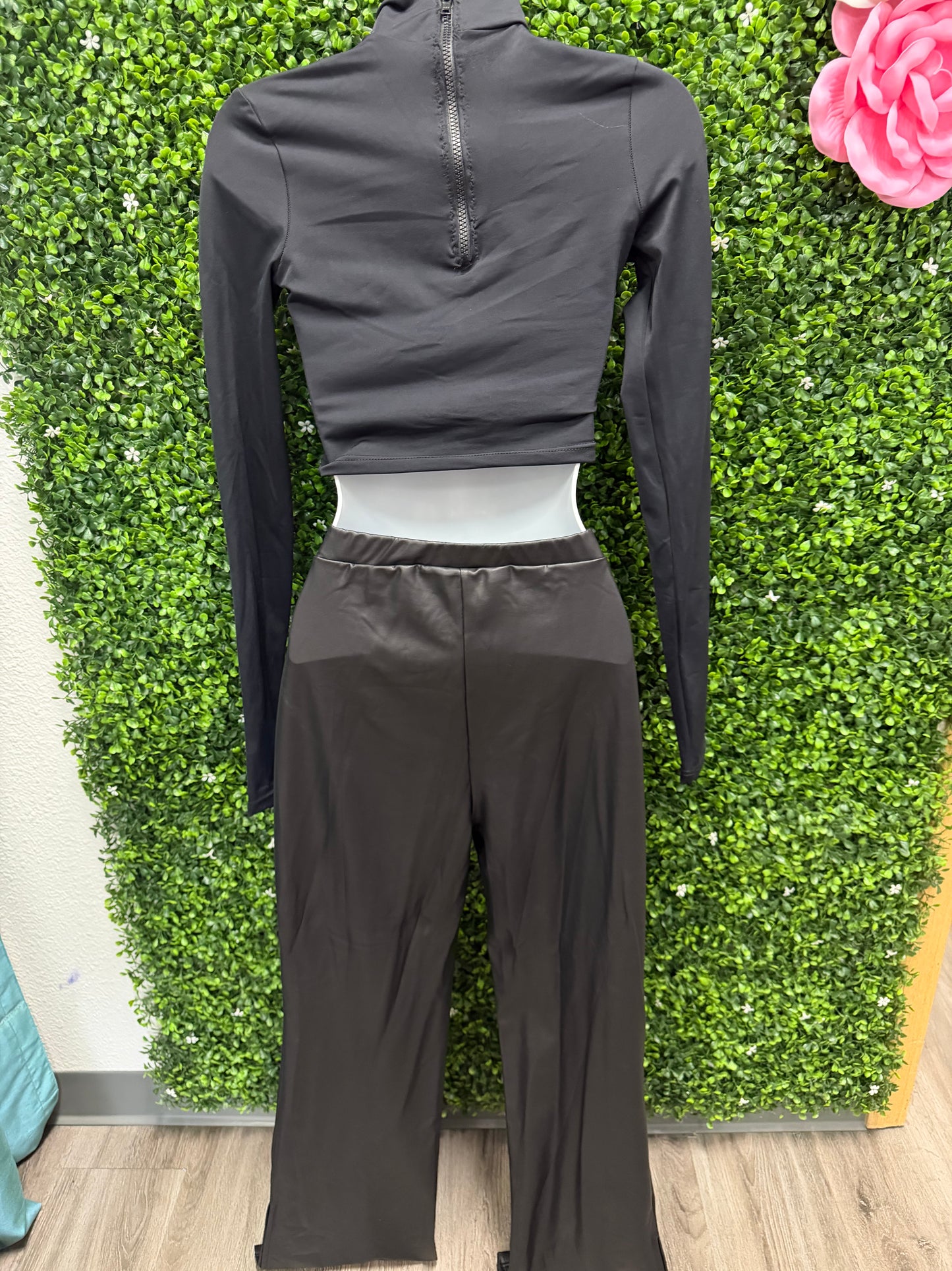 Adult Small 3 Piece Pink and Black Costume