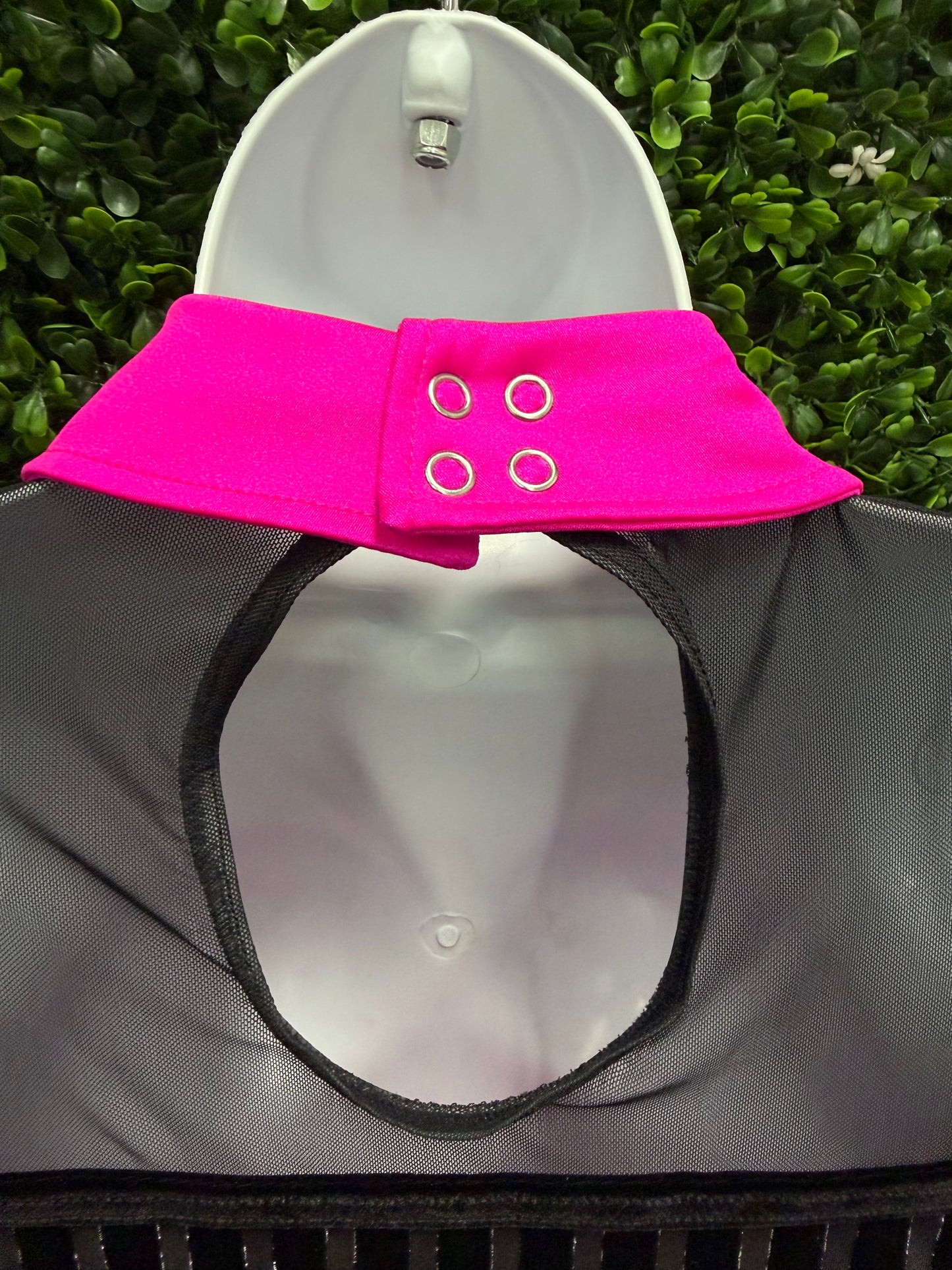Adult Small Black and Pink Fringe Costume
