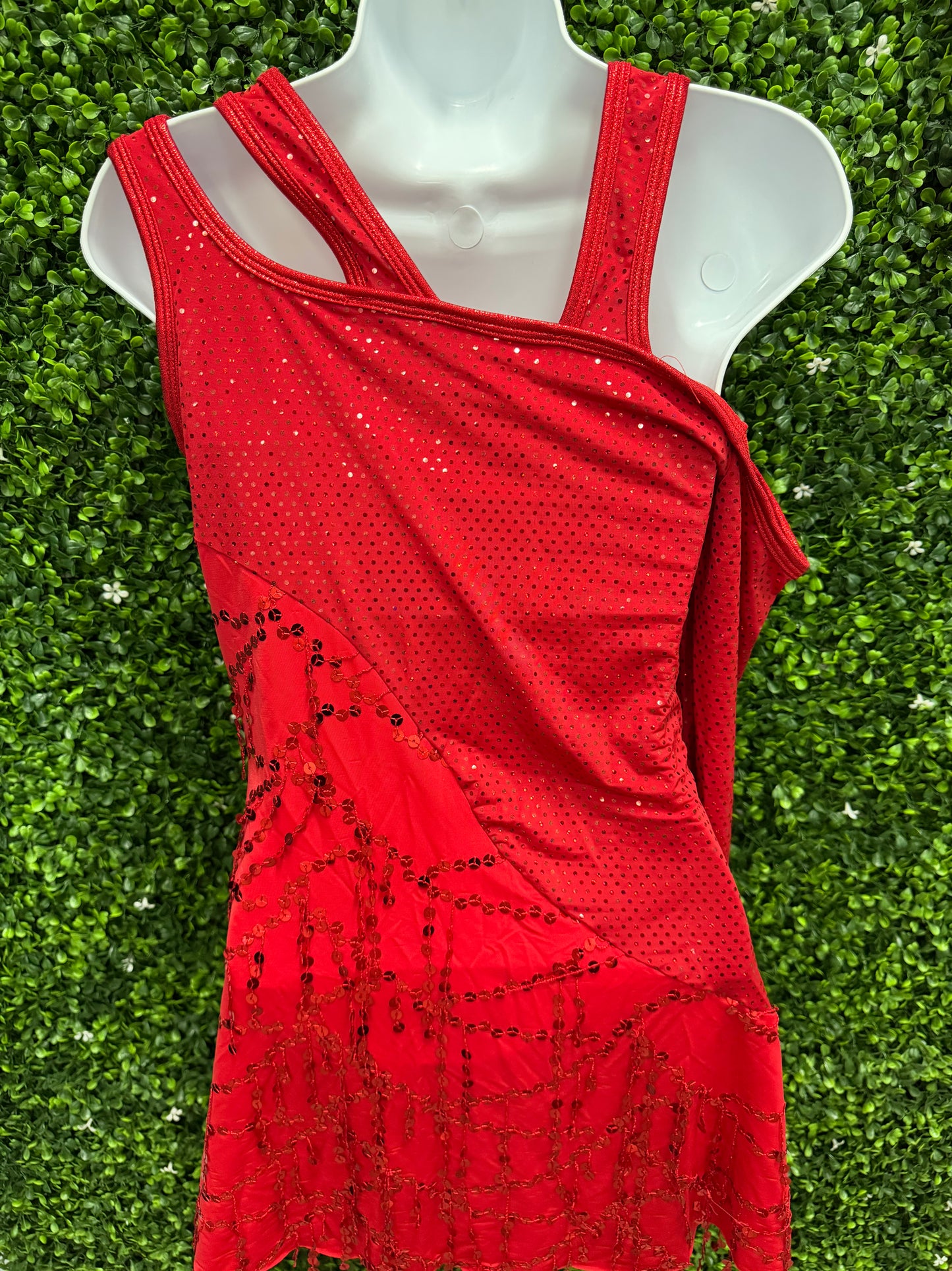 Adult Medium Red Sequin Dress