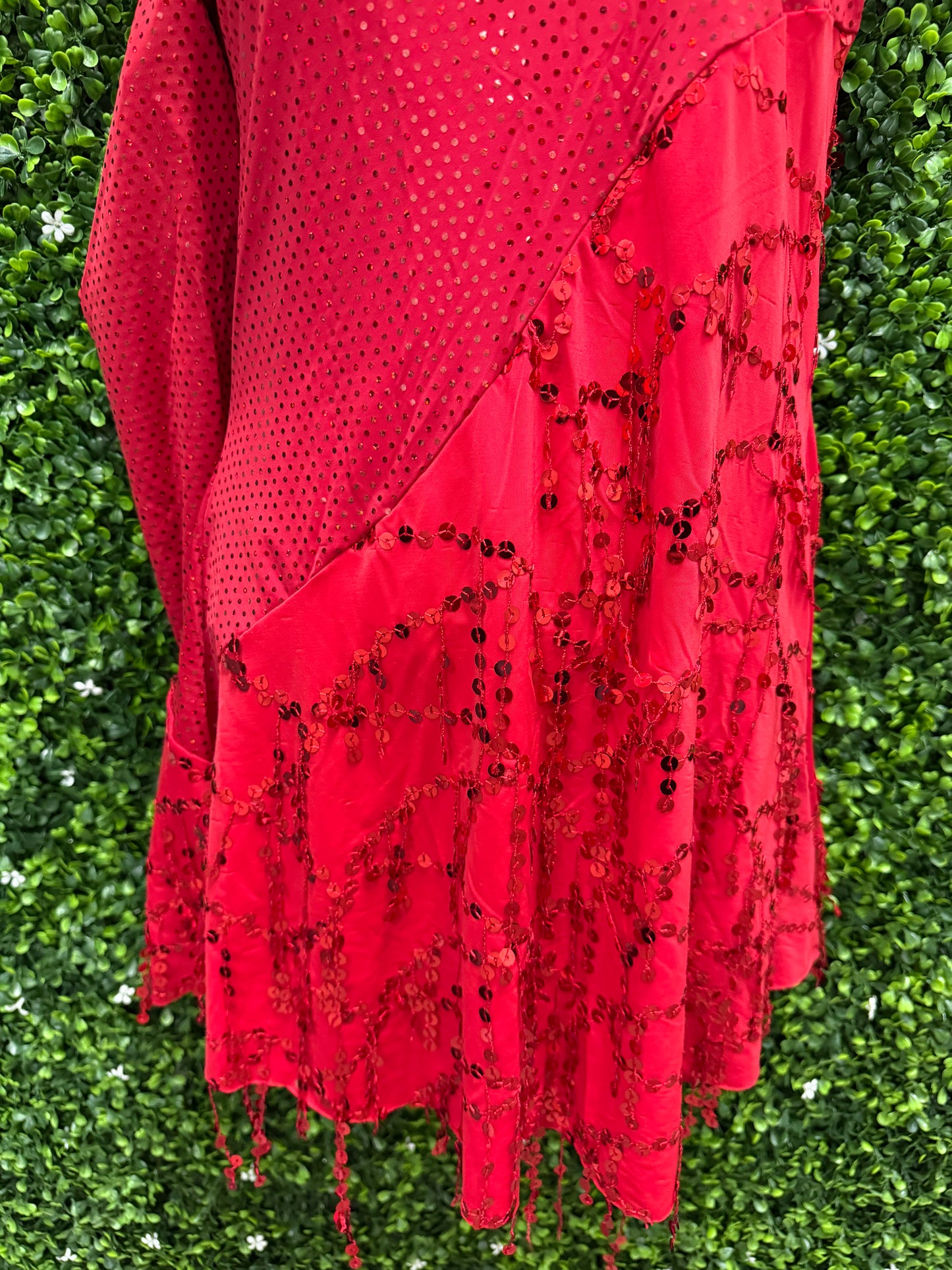 Adult Medium Red Sequin Dress