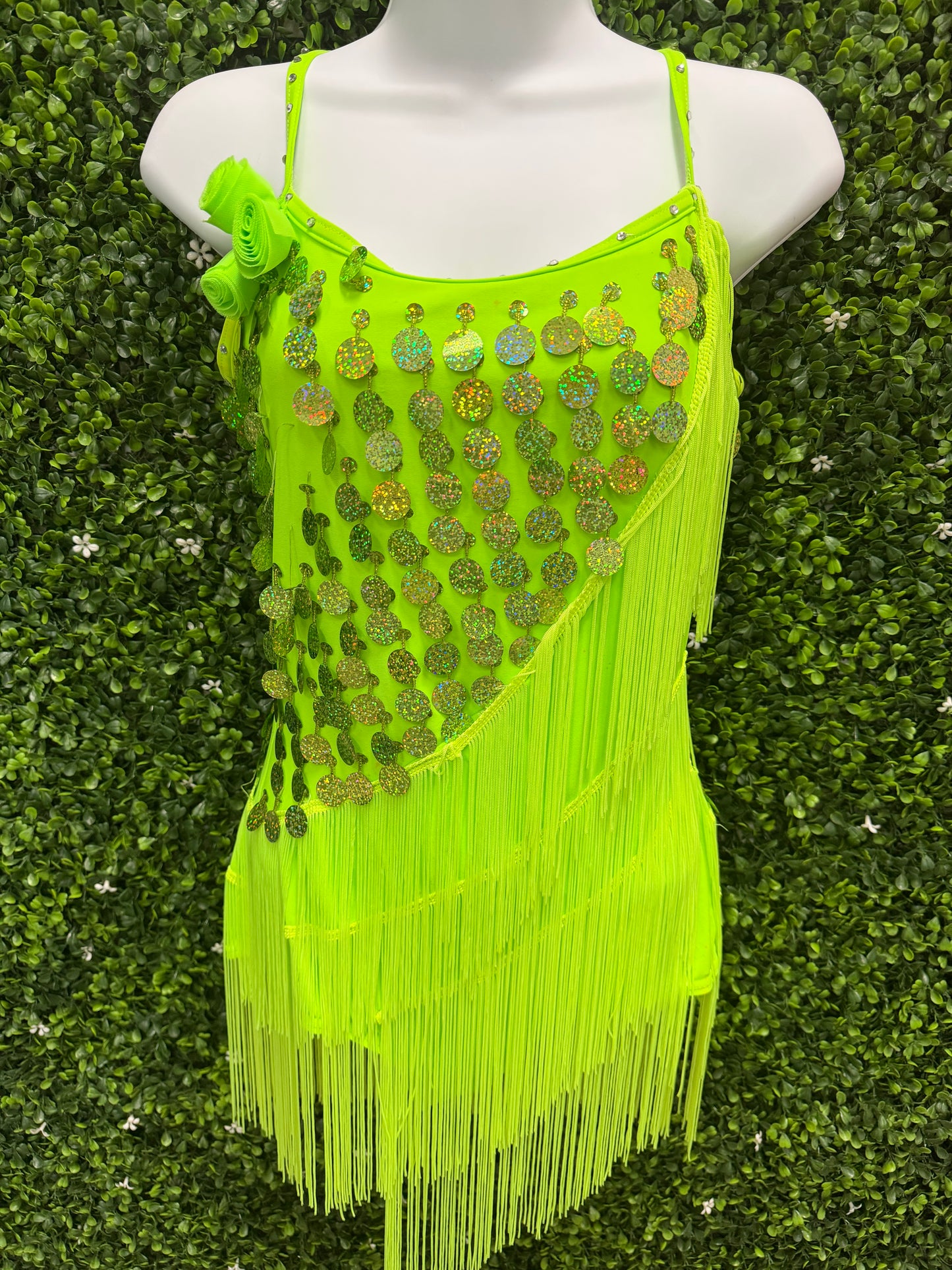 Adult Medium Green Fringe Costume