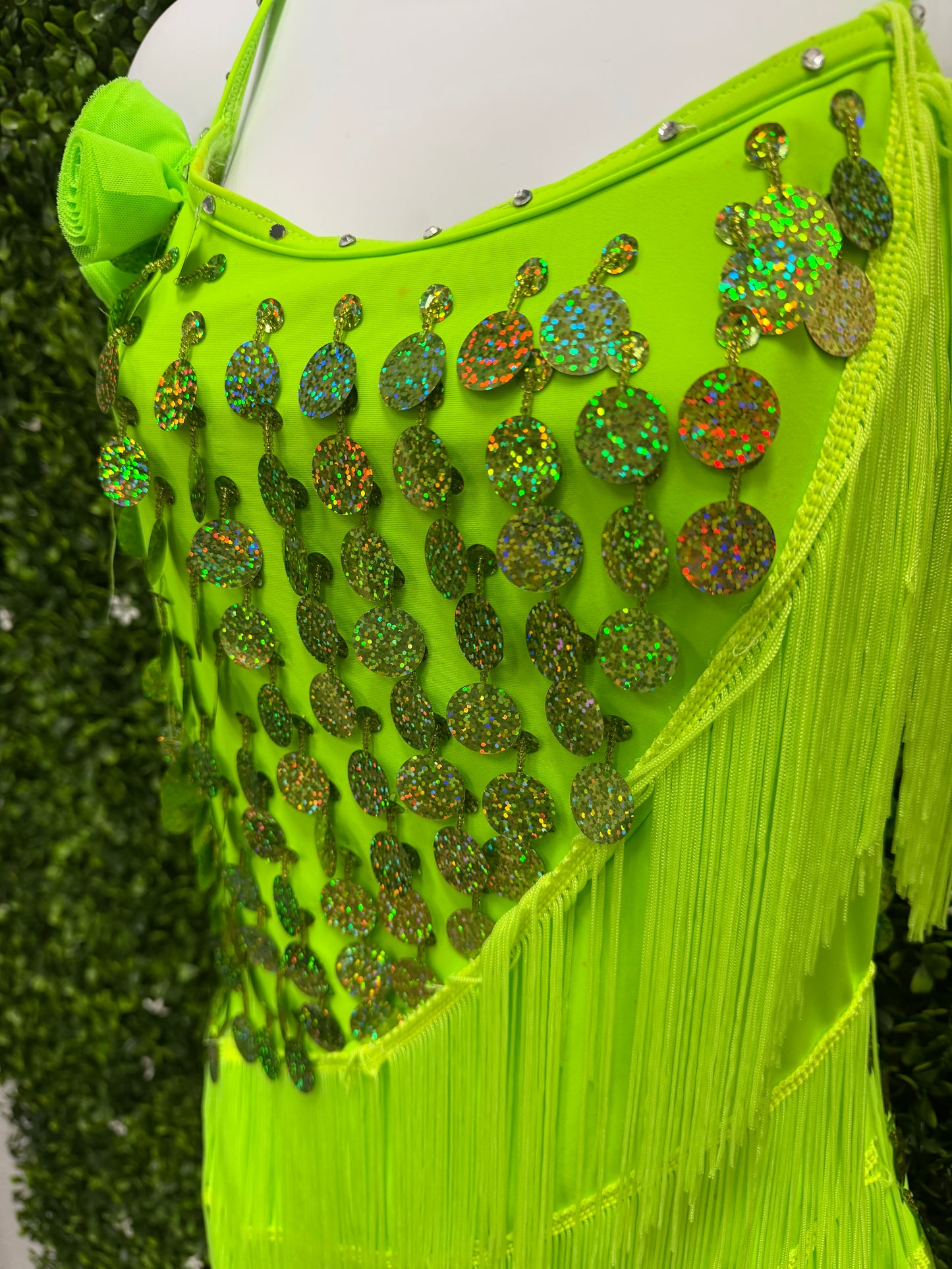 Adult Medium Green Fringe Costume