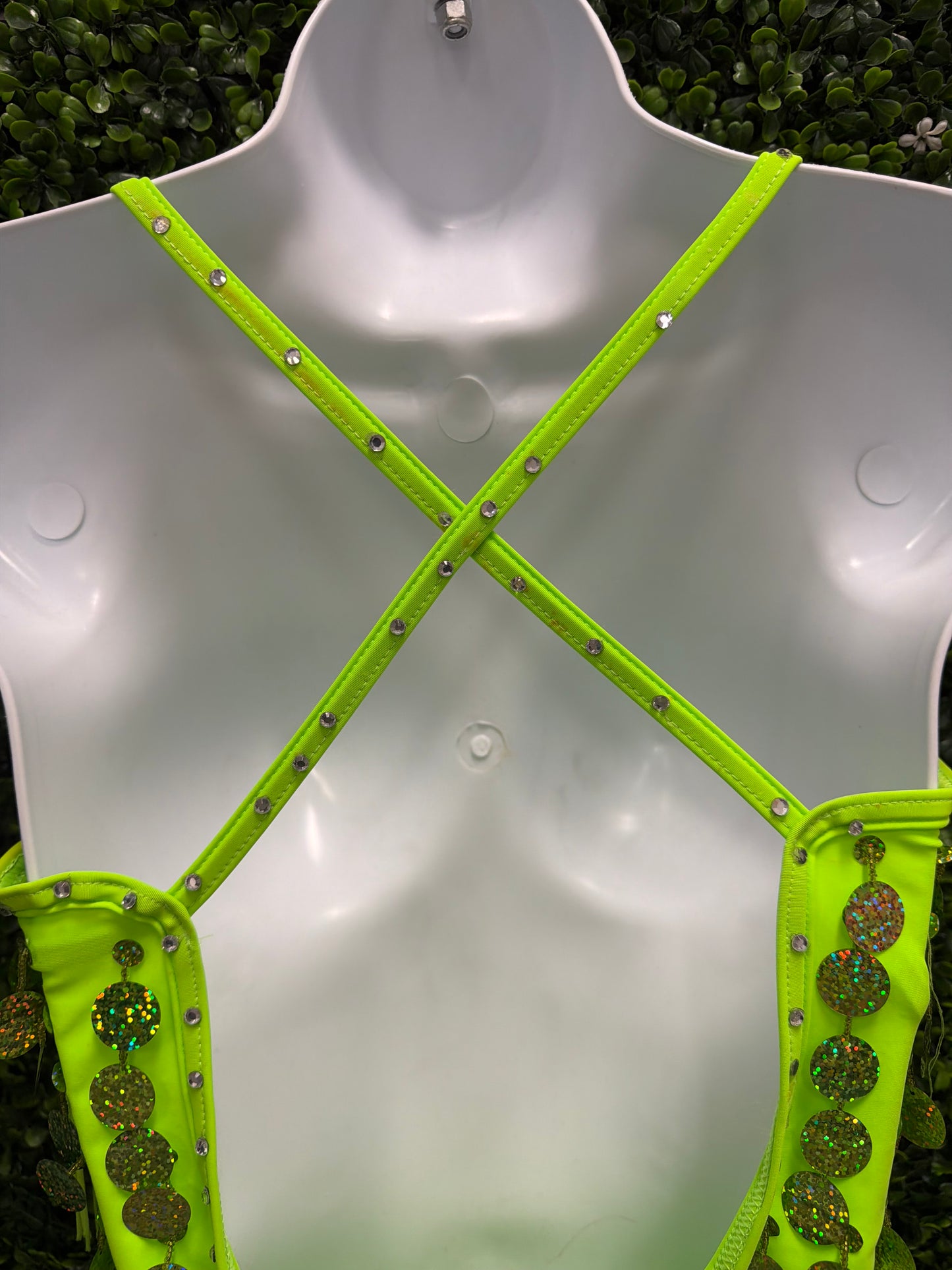 Adult Medium Green Fringe Costume