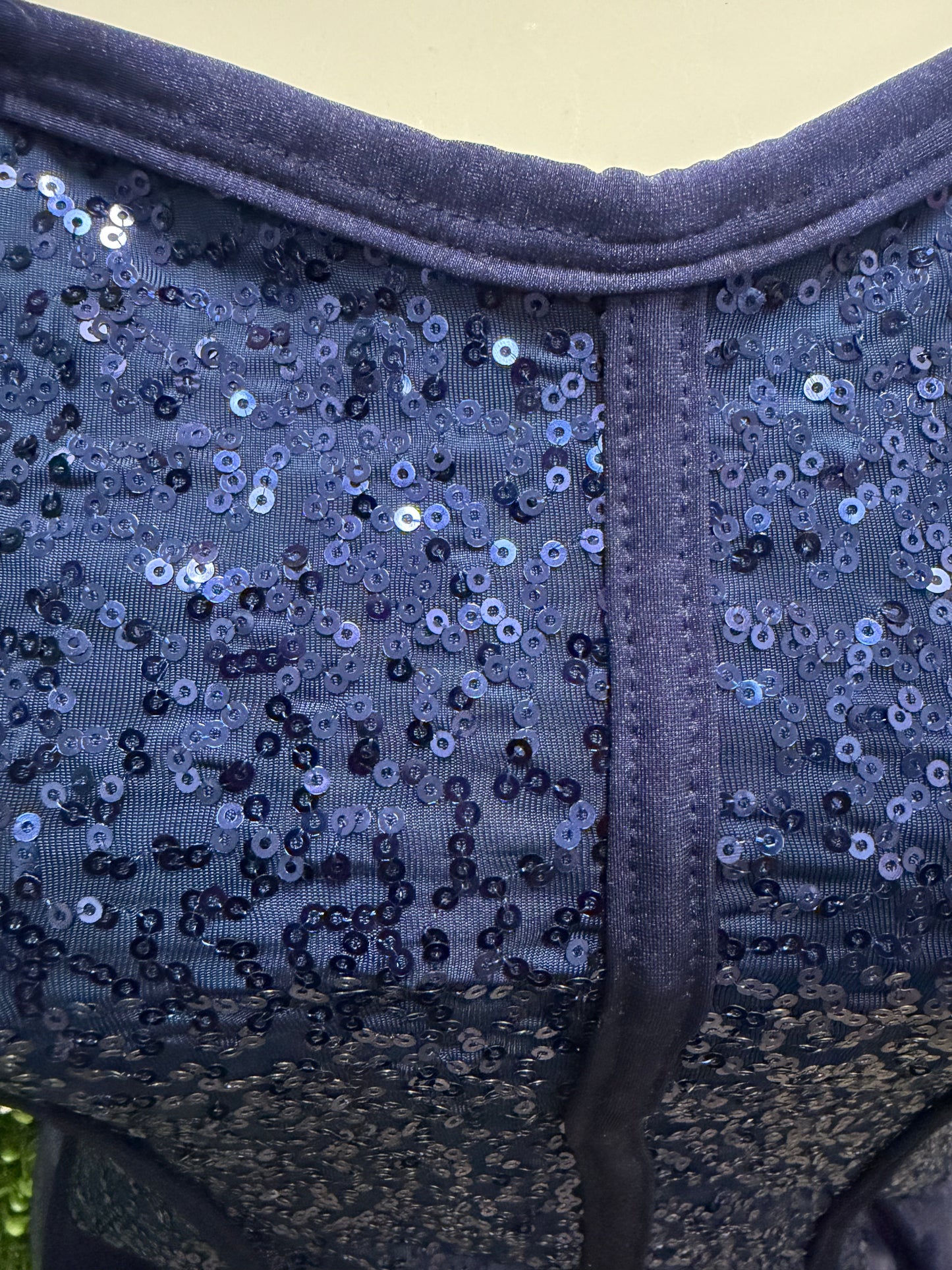 Child Large Blue Sequin Ballet Dress
